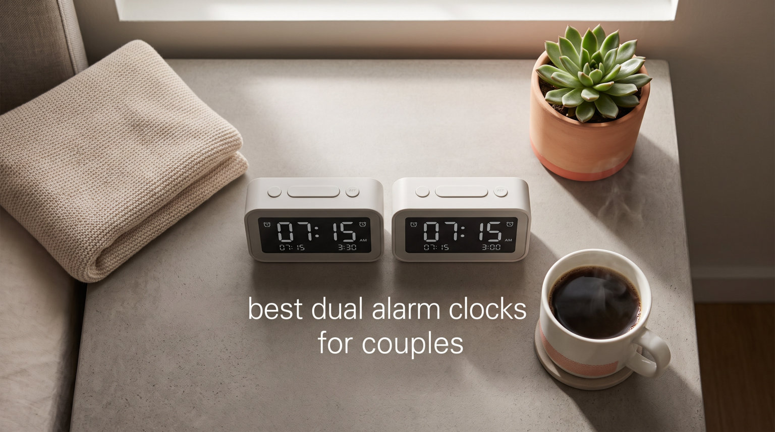 best dual alarm clocks for couples