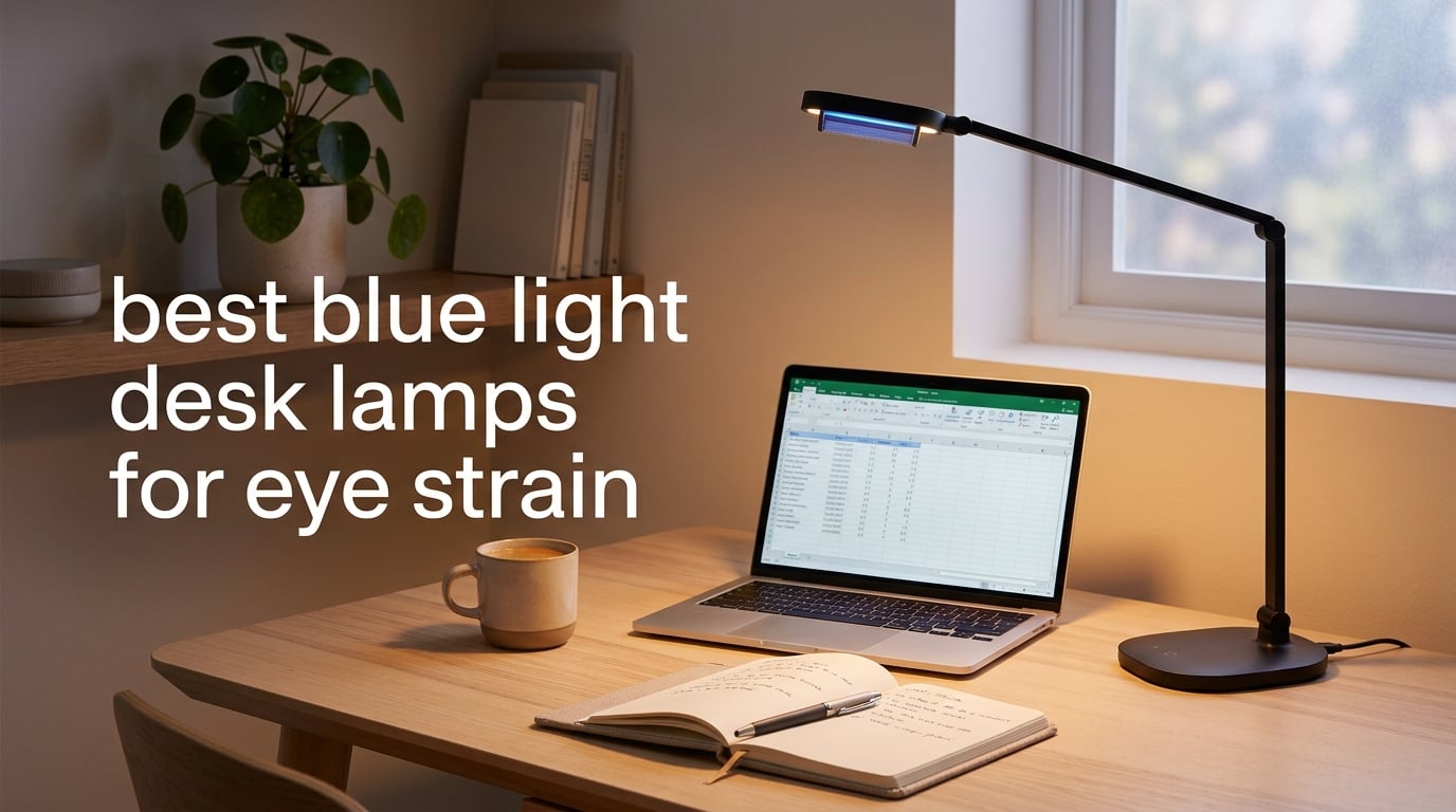 best blue light desk lamps for eye strain