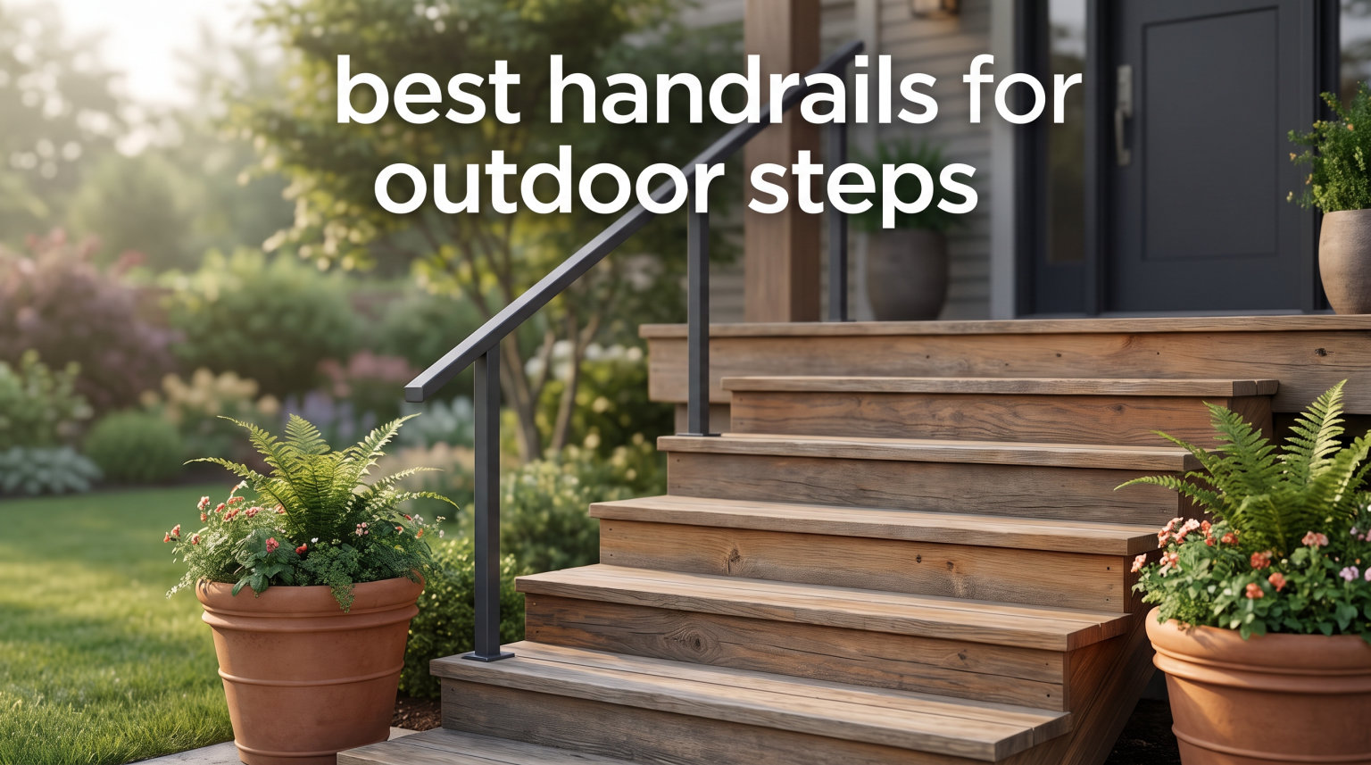 best handrails for outdoor steps
