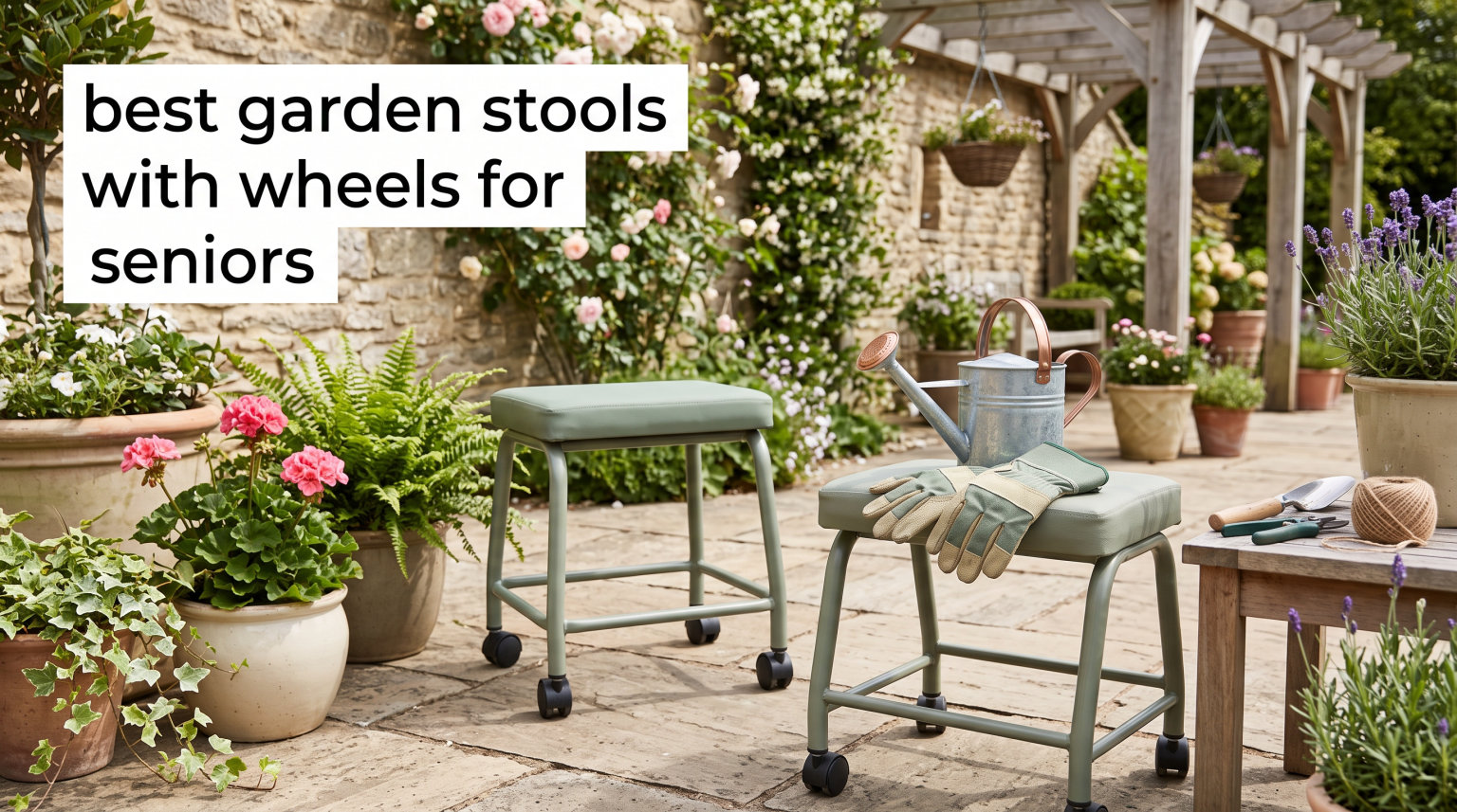 best garden stools with wheels for seniors
