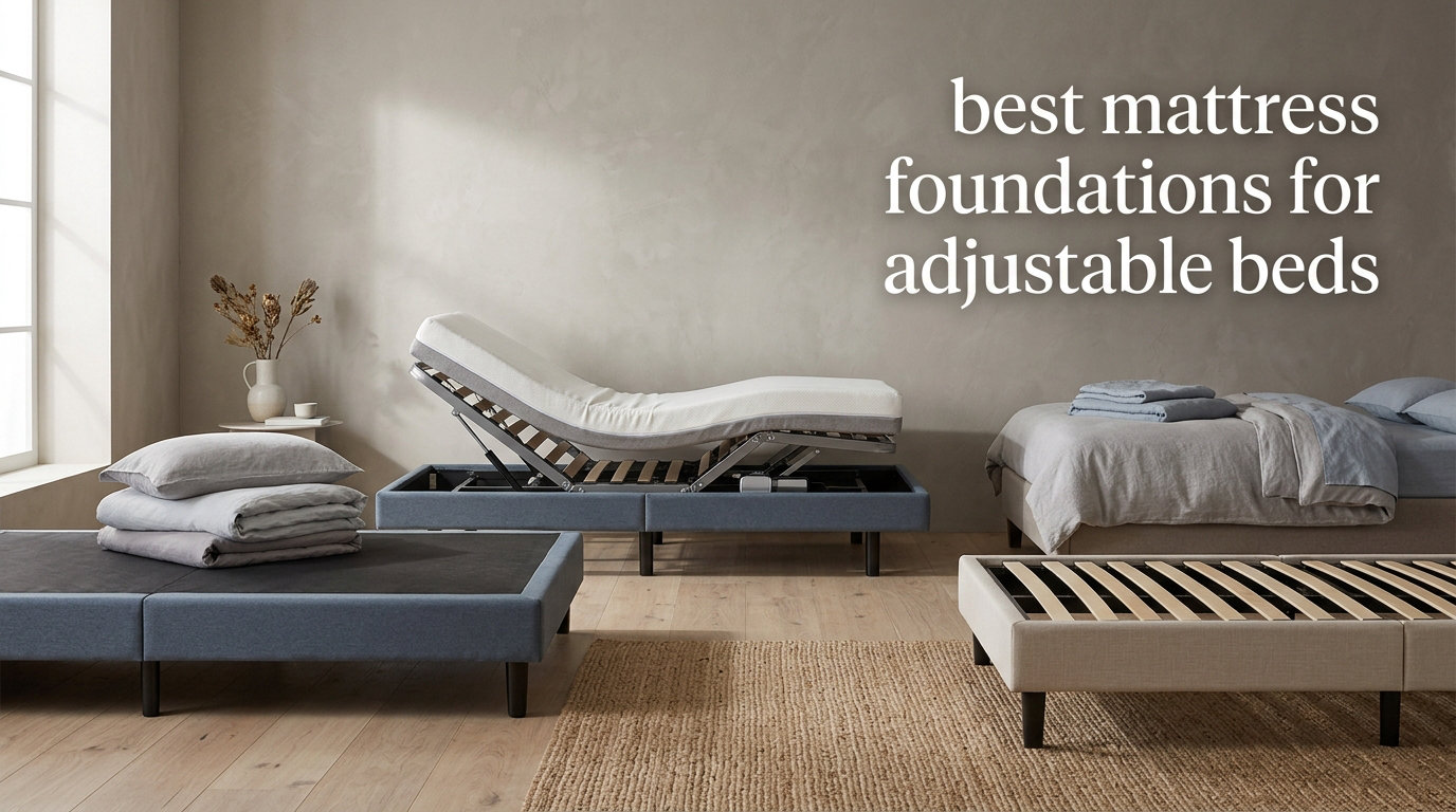 best mattress foundations for adjustable beds