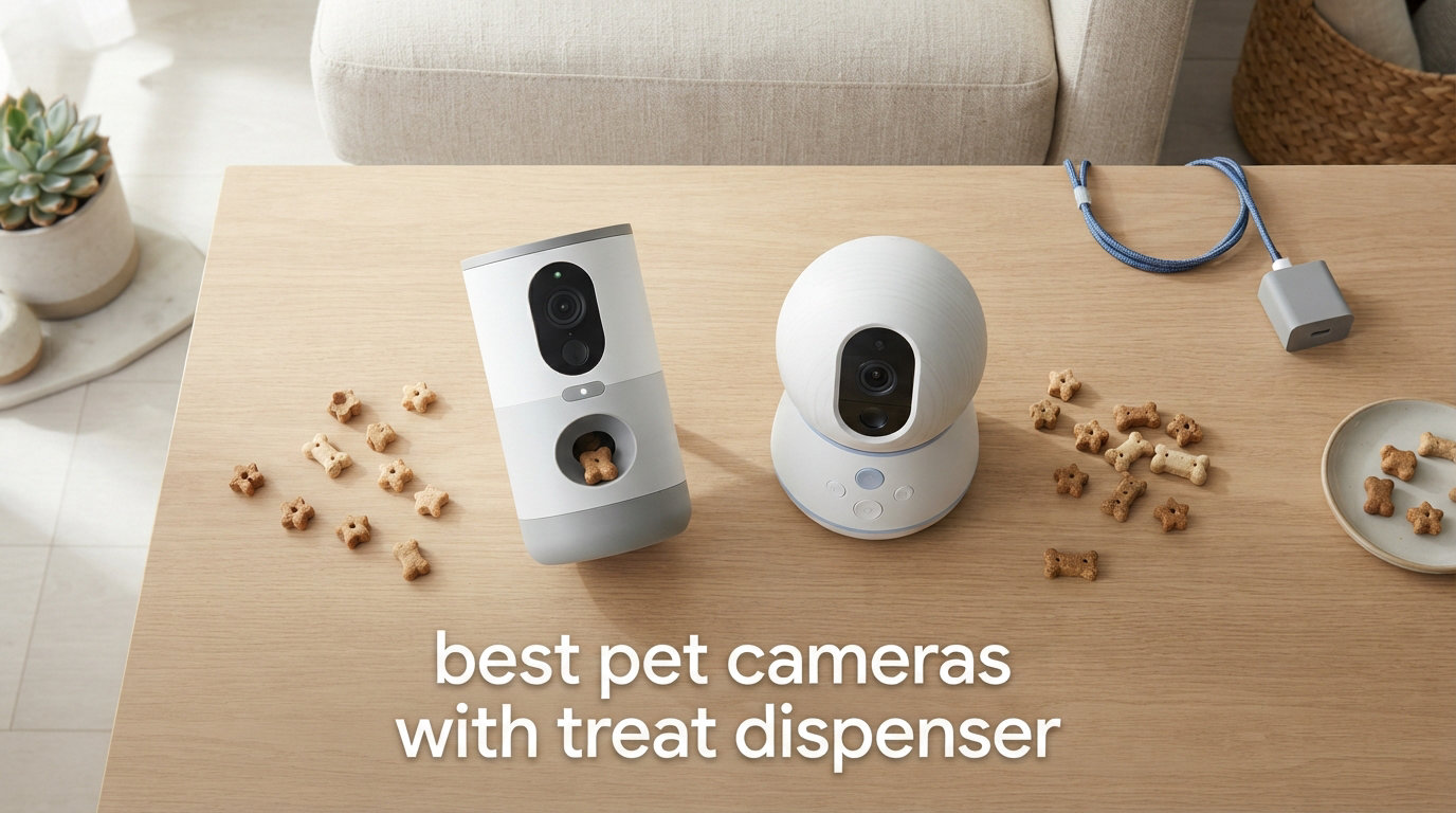 best pet cameras with treat dispenser