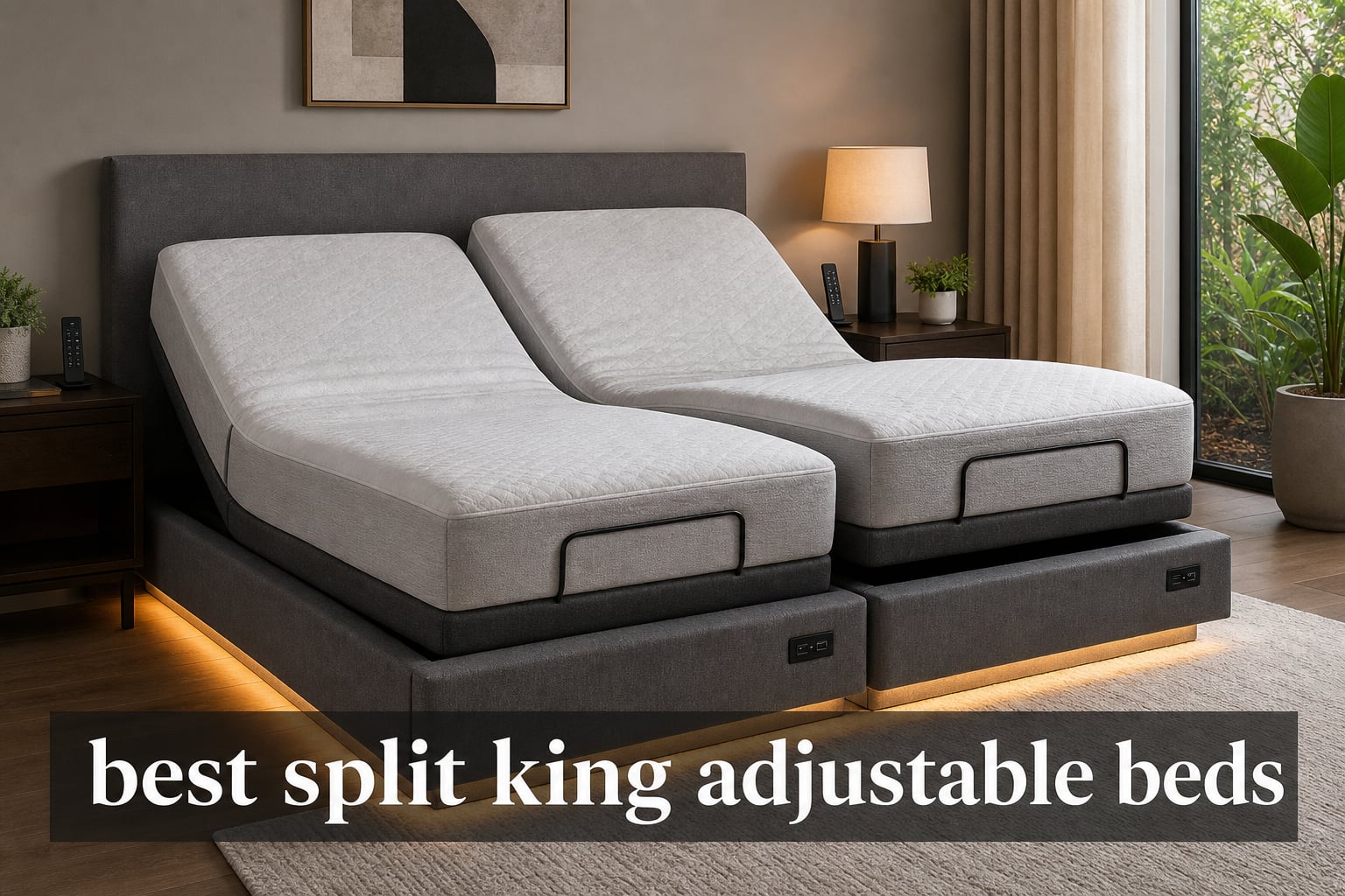 best split king adjustable beds