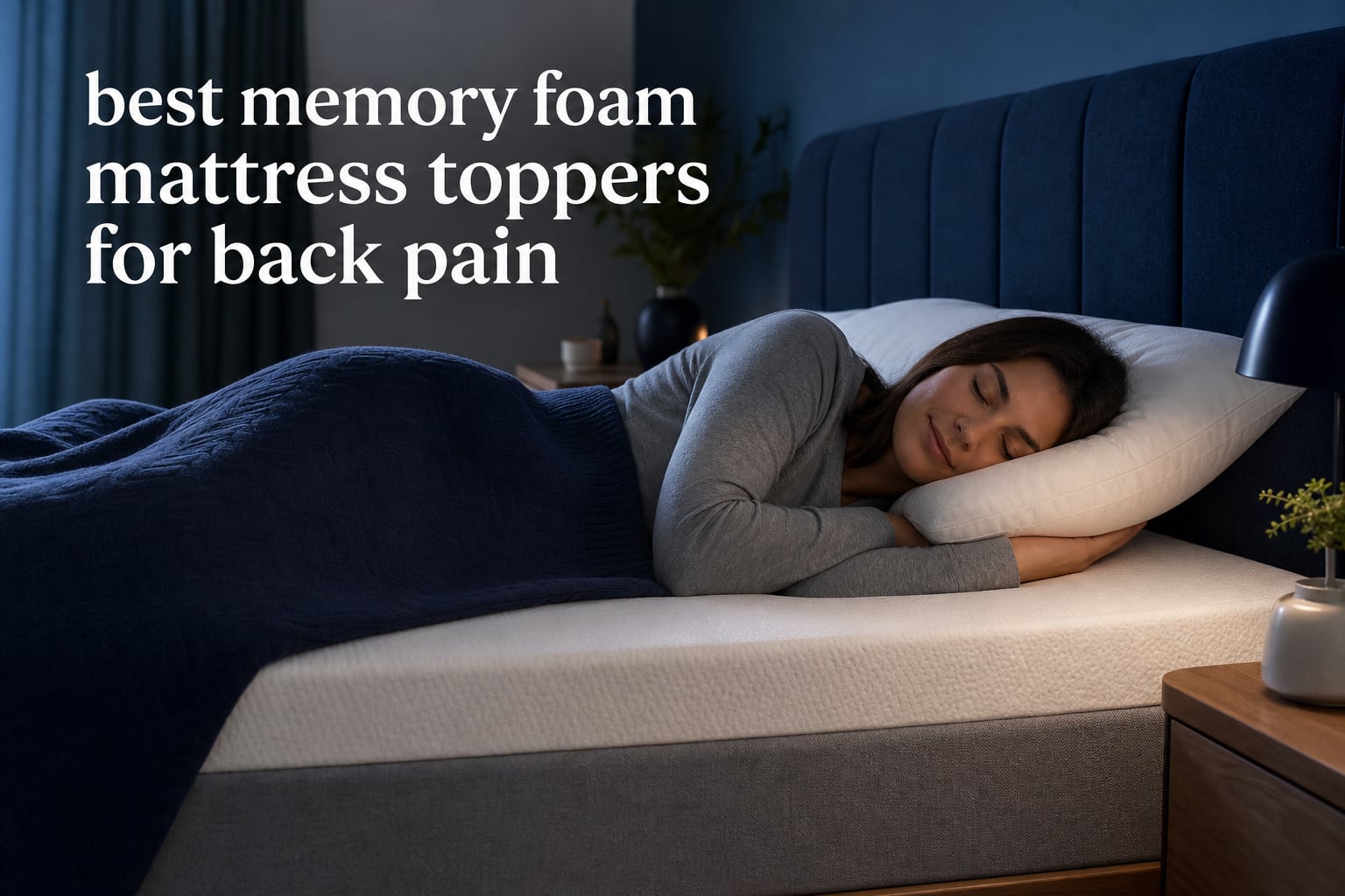 best memory foam mattress toppers for back pain