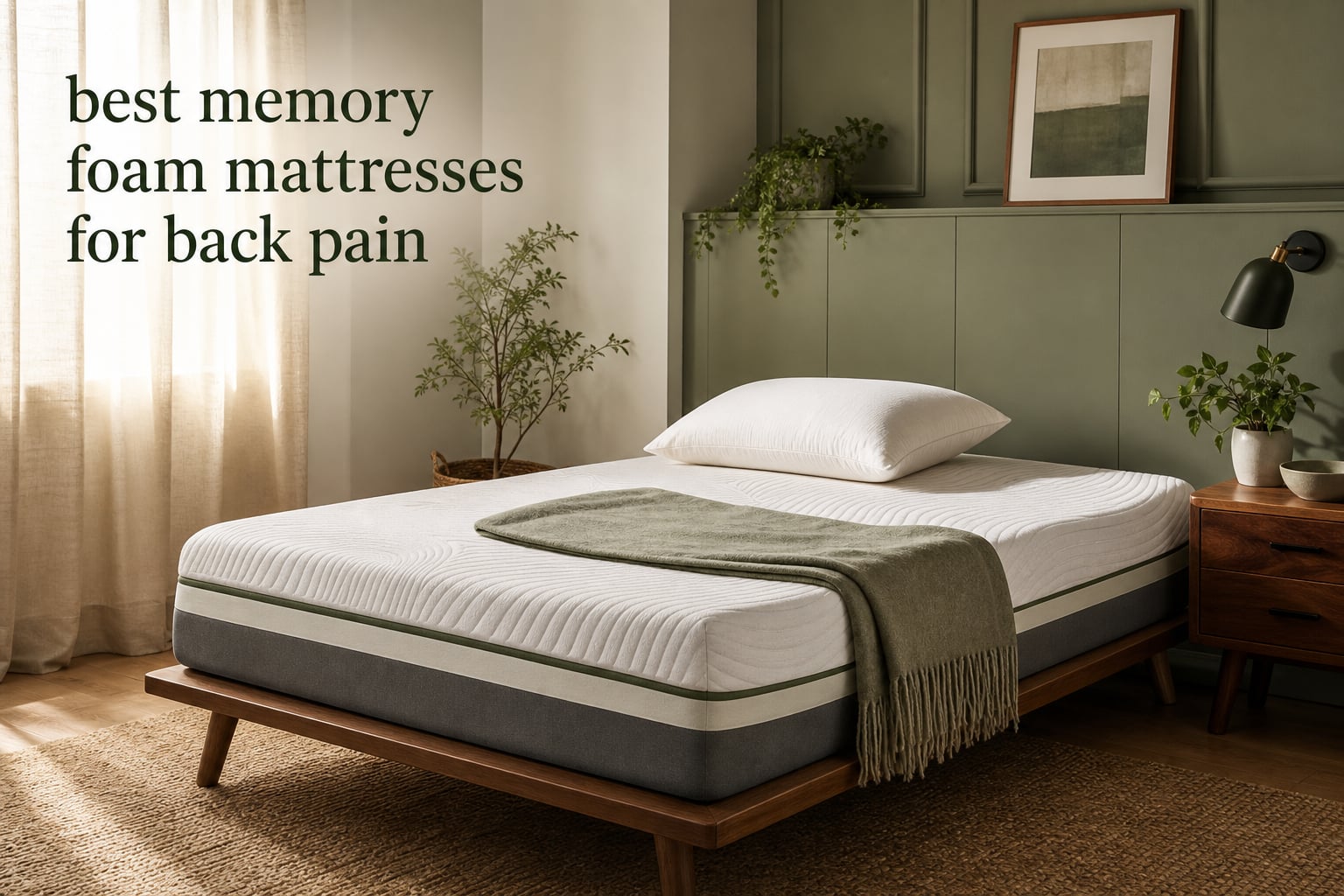 best memory foam mattresses for back pain
