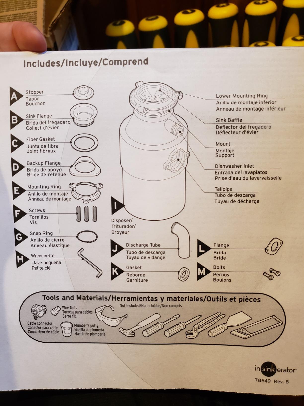 InSinkErator Badger 5 Garbage Disposal, Badger Series 1/2 HP Continuous Feed Food Waste Disposer customer photo 2