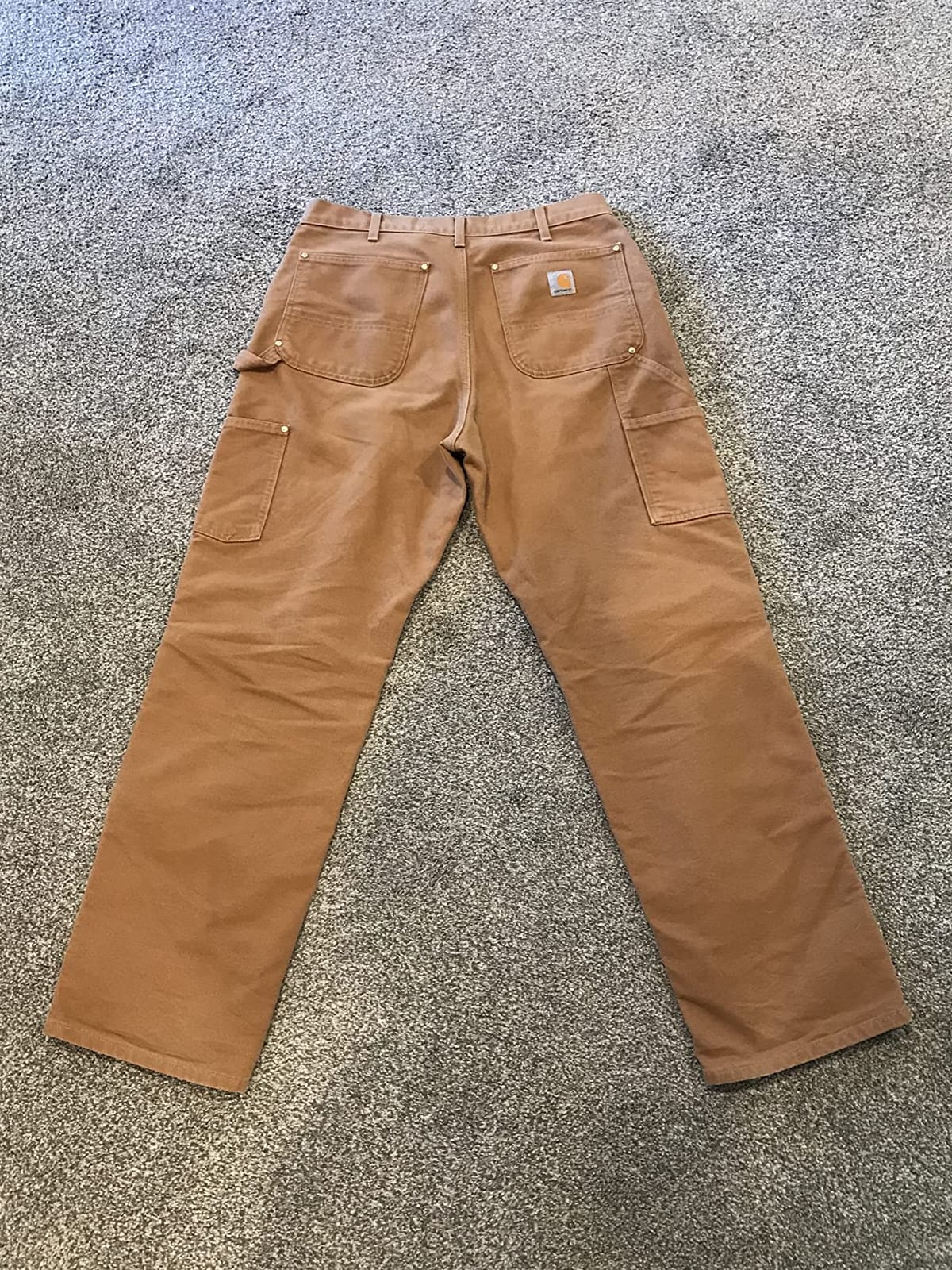 Carhartt Men's Big & Tall Firm Duck Double Front Work Dungaree customer photo 2