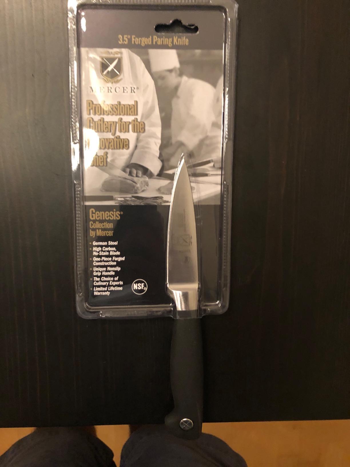 Mercer Culinary M20003 Genesis 3.5-Inch Paring Knife, Black customer photo 2