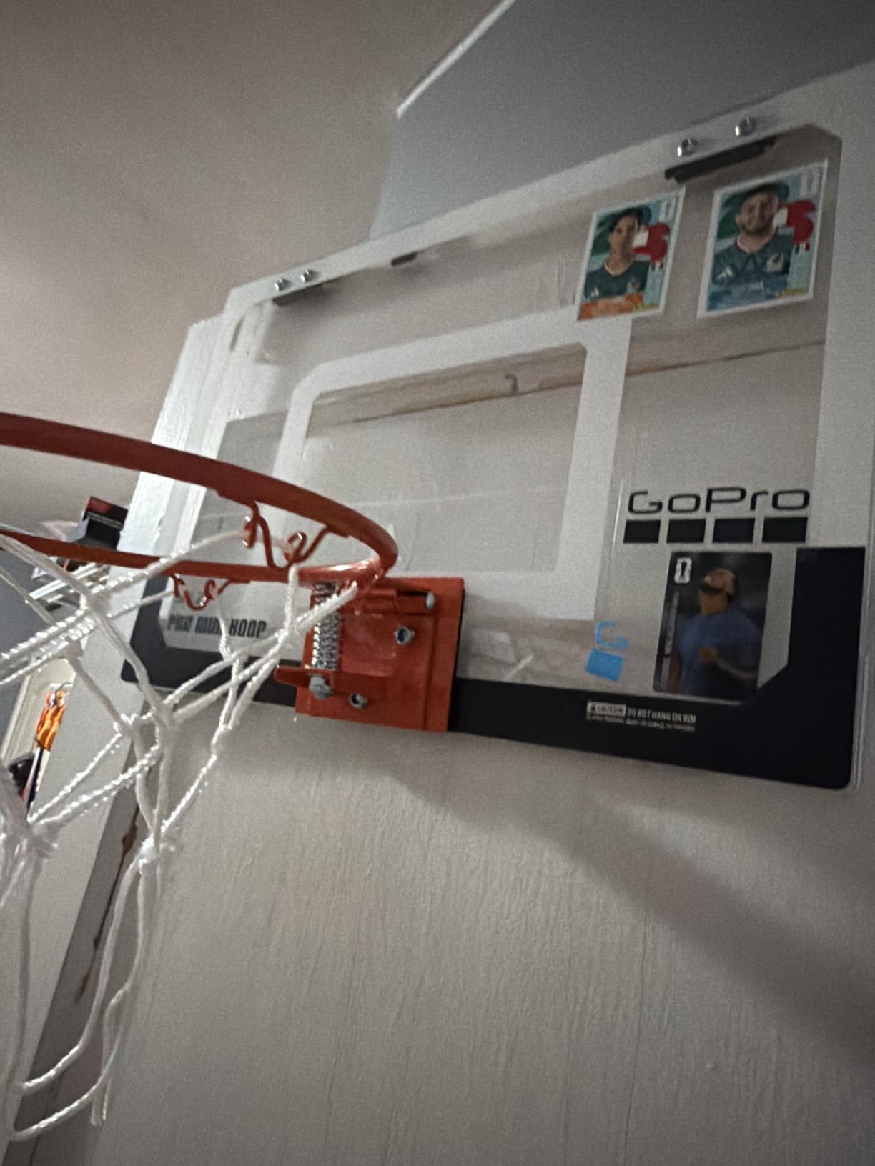 SKLZ Pro Mini Indoor Basketball Hoop with Ball, Over the Door, Shatter-Proof Backboard, Spring-Action Break-Away Steel Rim, Great for Home, Dorm Room, and Office customer photo 1