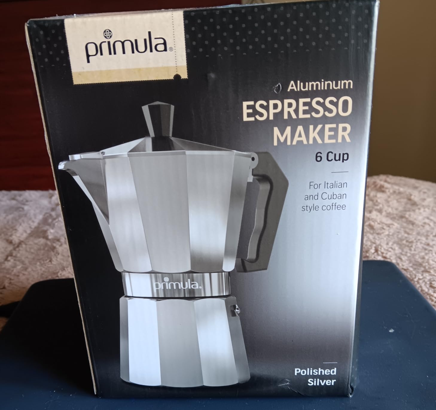 Primula Classic Stovetop Espresso and Coffee Maker, Moka Pot for Italian and Cuban Cafe Brewing, Greca Coffee Maker, Cafeteras, 6 Espresso Cups, Silver customer photo 2