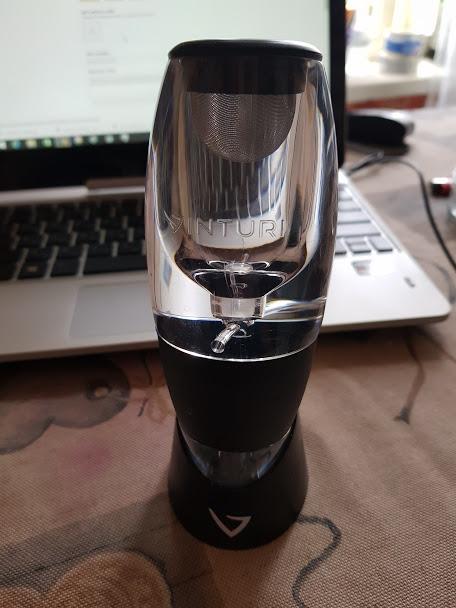 Vinturi Wine Aerator Deluxe Essential Red Wine Pourer and Decanter Tower Stand Set Easily and Conveniently Aerates Wine by the Bottle or Glass and Enhances Flavors with Smoother Finish, Black customer photo 1