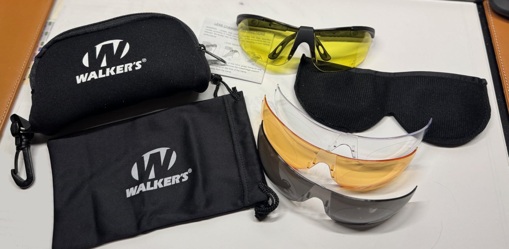 Walker's Sport Glasses with 4 Lens Set - Impact Resistant Anti-Fog Polycarbonate Shooting Glasses customer photo 2