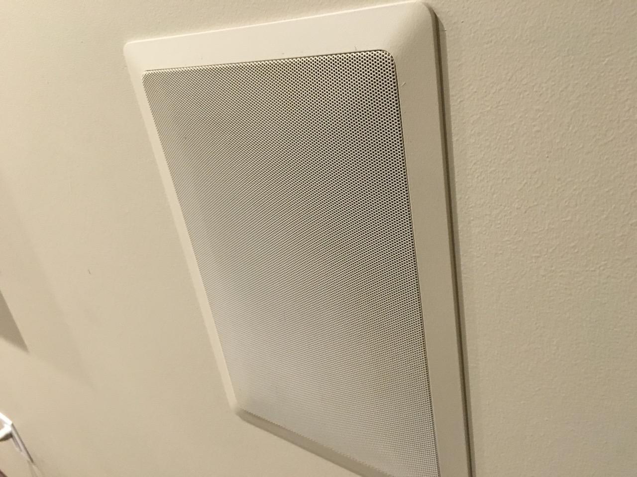 Micca M-8S 8-Inch 2-Way in-Wall/Ceiling Speaker, Each, Paintable, White | 8.7 x 12.7-Inch Cutout, Home Theater, Whole House Audio, Indoor or Covered Outdoor, 8