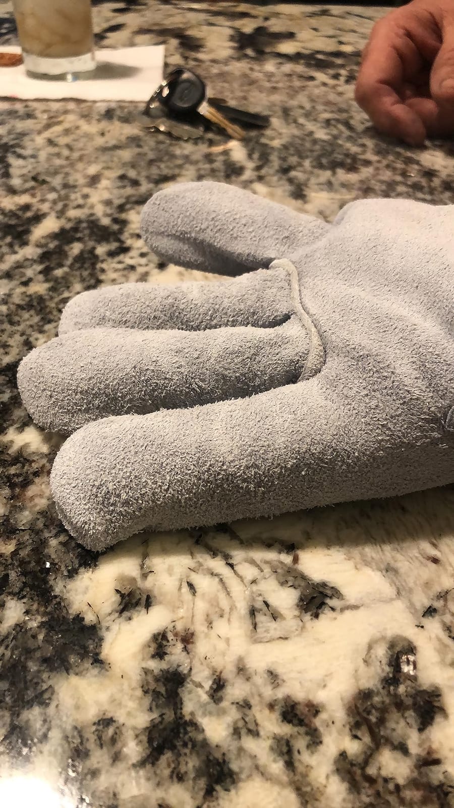 G & F Products Leather Work Gloves for Construction, Gardening and General Work customer photo 2