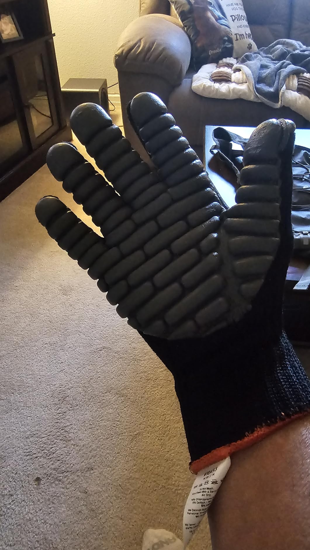 Ergodyne ProFlex 9000 Certified Lightweight Anti-Vibration Work Glove, X-Large, Black customer photo 2