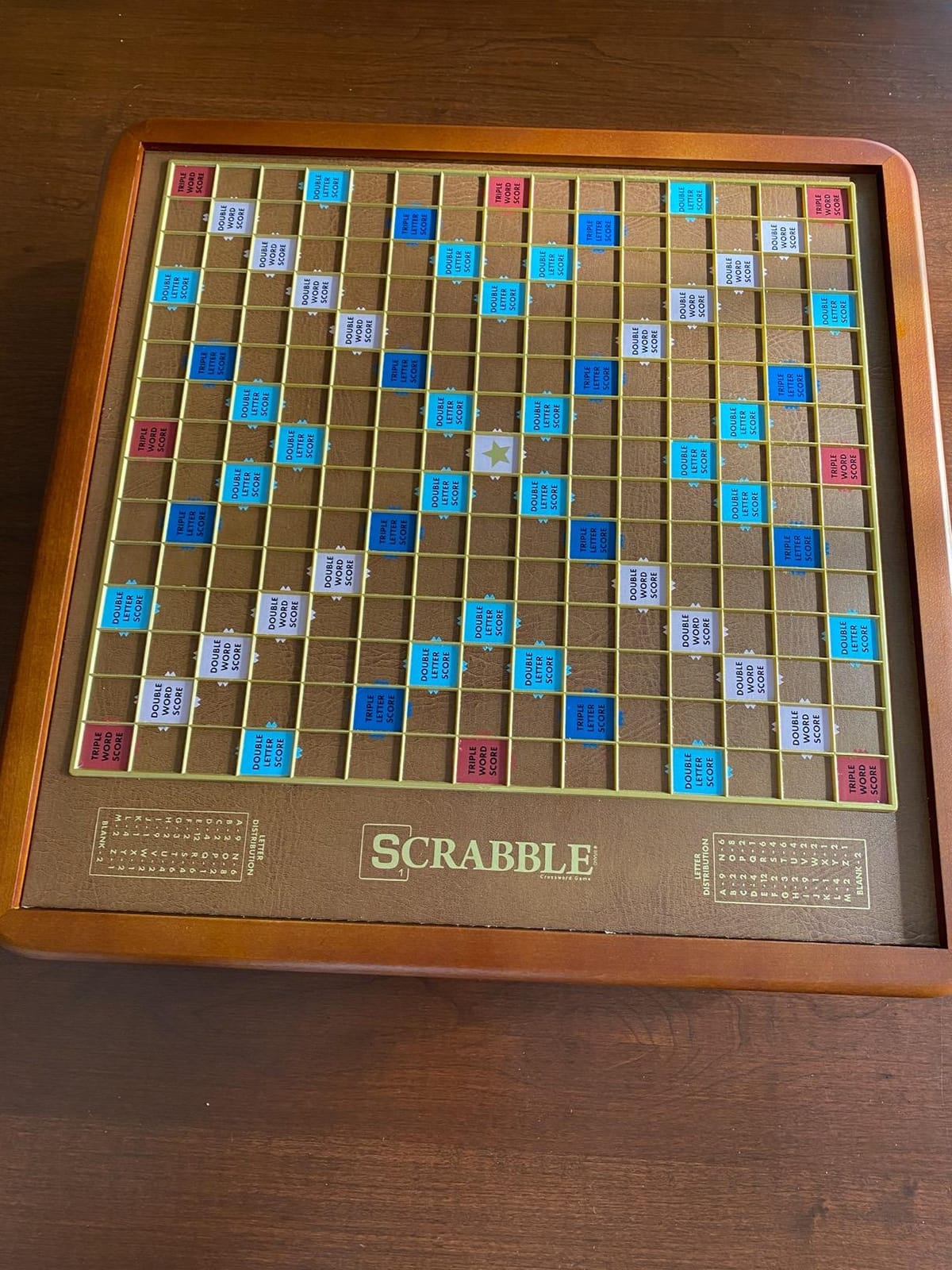 WS Game Company Scrabble Luxury Edition Rotating Wooden Board Game Set | Classic Word Game, Luxurious Wood Cabinet, Rotating Game Board, Storage Drawer, Raised Letter Tile Grid, 2-4 Players customer photo 1