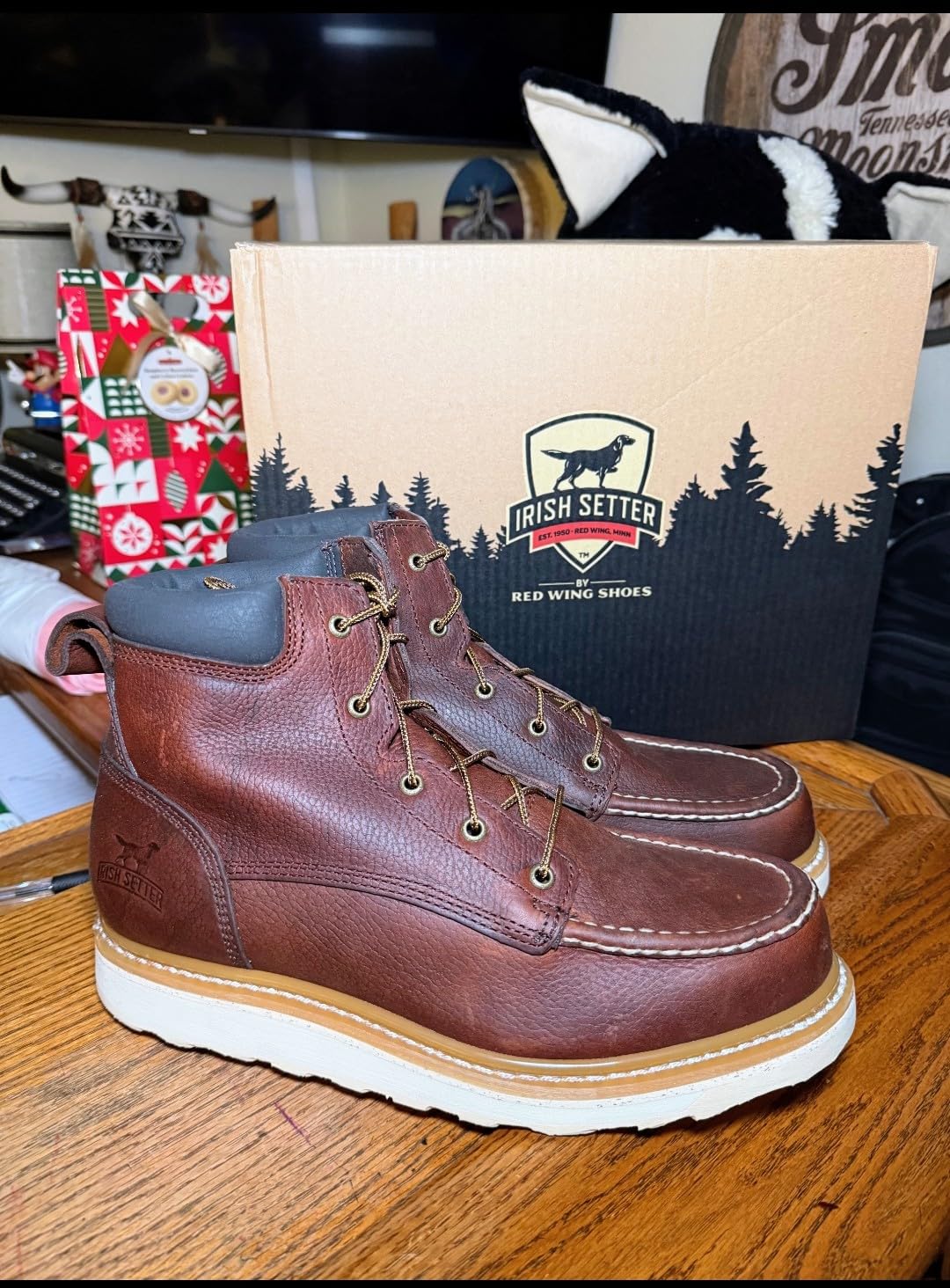Irish Setter, Ashby, Men's, Soft Toe, Work Boot, Brown customer photo 2