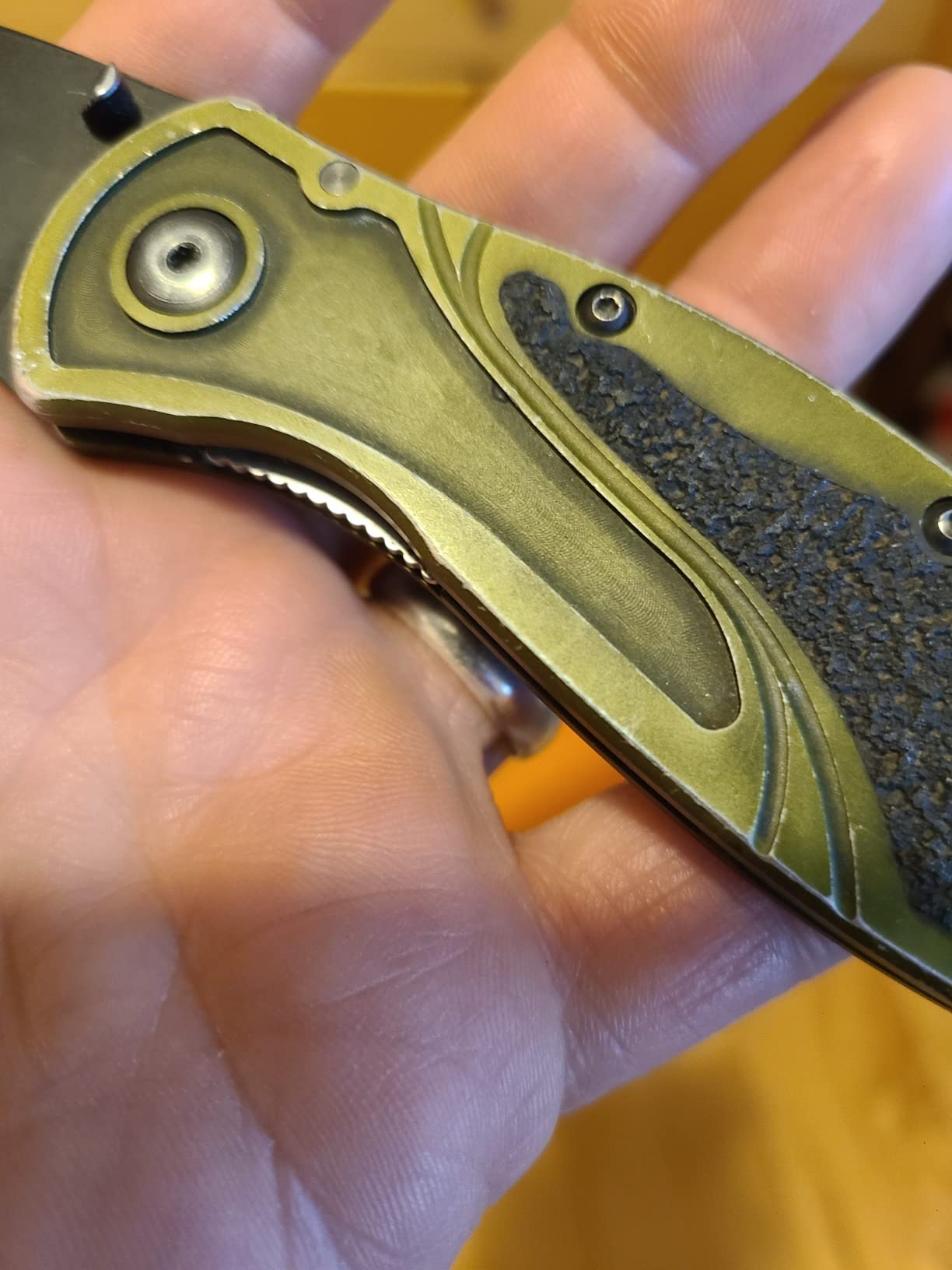 Kershaw Blur Pocket Knife, Olive and Black, 3.4 Inch Recurve Blade | EDC with Assisted Opening, USA Made, Reversible Pocketclip, Everyday Carry for Men and Women customer photo 2