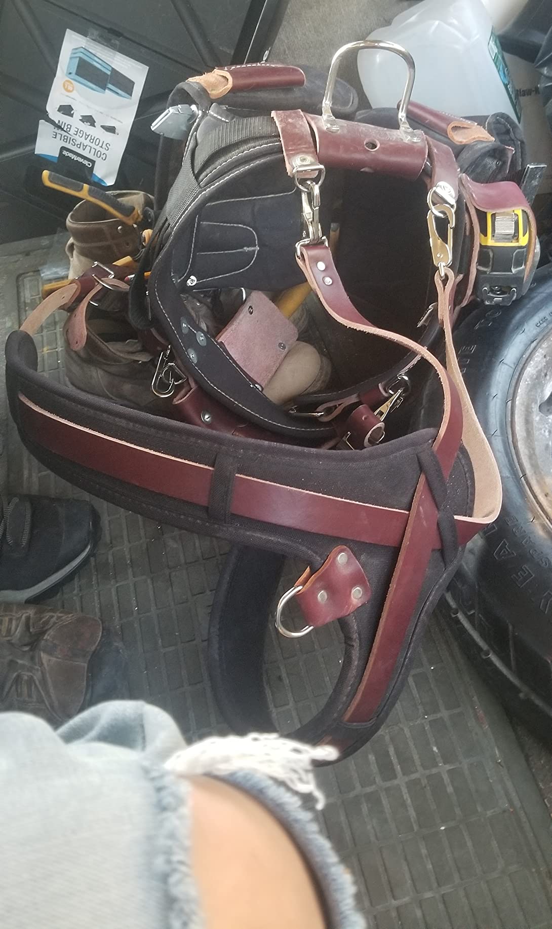 Occidental Leather Adjust-to-Fit Industrial Pro Electrician Set - 31 Pockets & Tool Holders - Made in USA customer photo 2