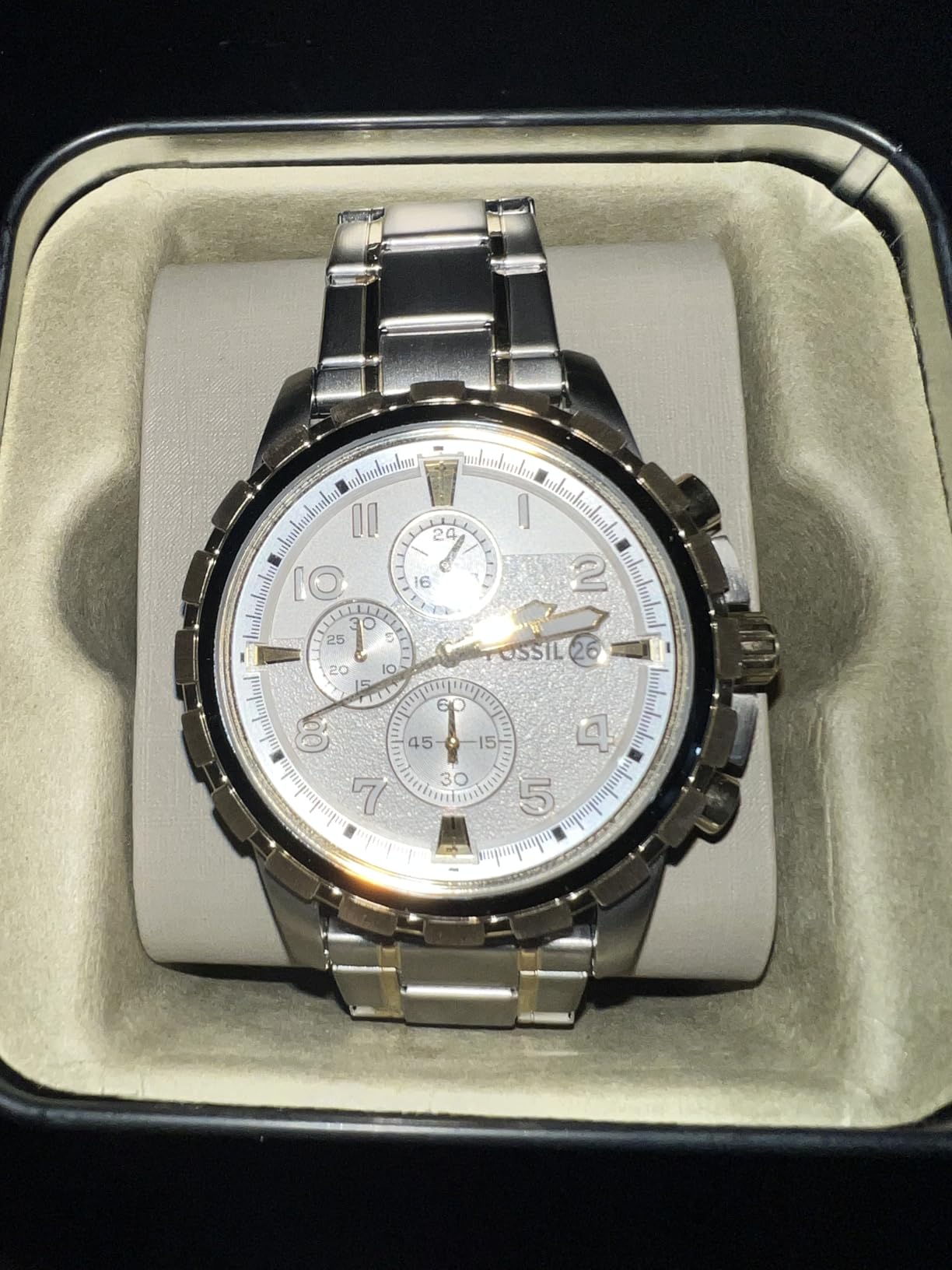 Fossil Men's Dean Quartz Stainless Steel Chronograph Watch for Men customer photo 2