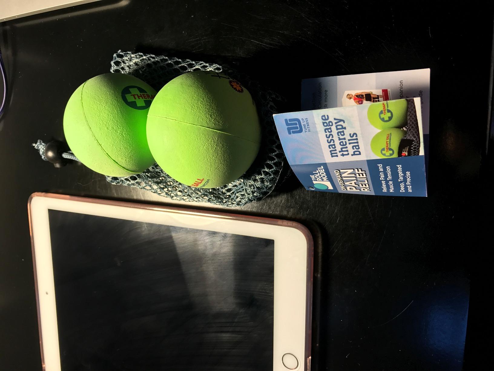 YOGA TUNE UP Therapy Balls in Tote by Tune Up Fitness - Massage Balls for Trigger Point, Pressure Point & Myofascial Release (Aqua Blue) customer photo 2