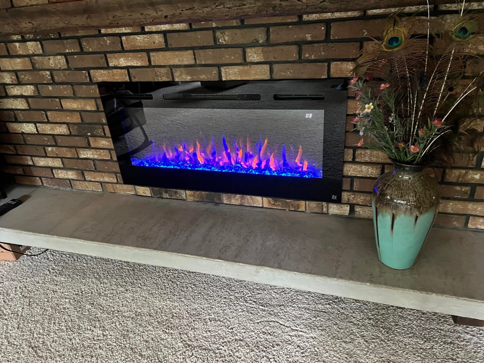 Touchstone Smart Electric Fireplace - The Sideline 50