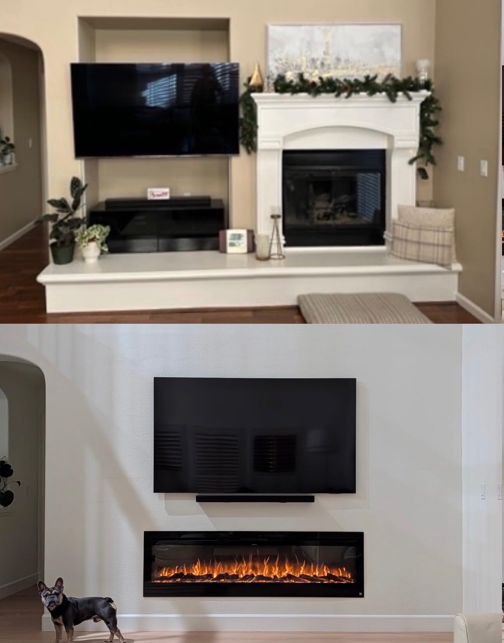 Touchstone Smart Electric Fireplace - The Sideline 50