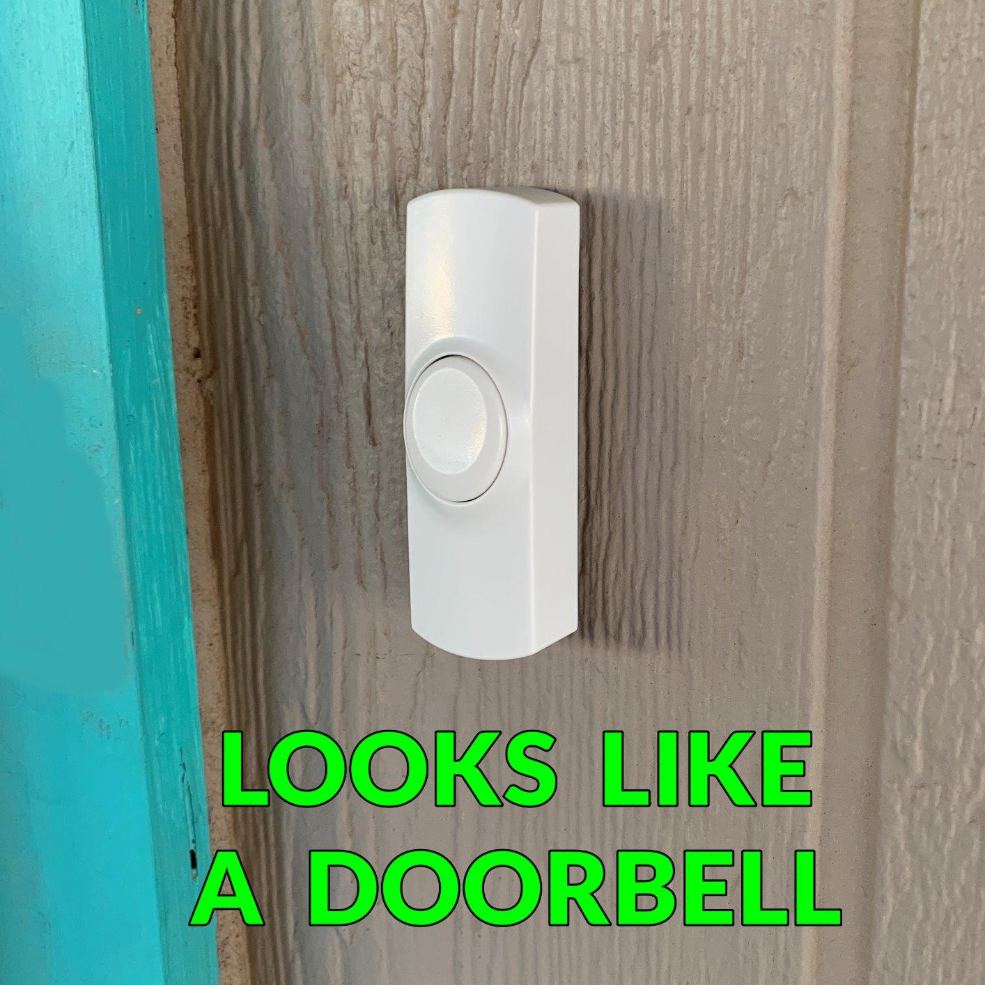 GE Wireless Doorbell Kit, Battery-Operated Receiver, 2 Push Buttons | 8 Melodies, Door Chime with 4 Volume Levels, Classroom, Home, Store Doorbell, 150 Ft Range, White, 19297 customer photo 2