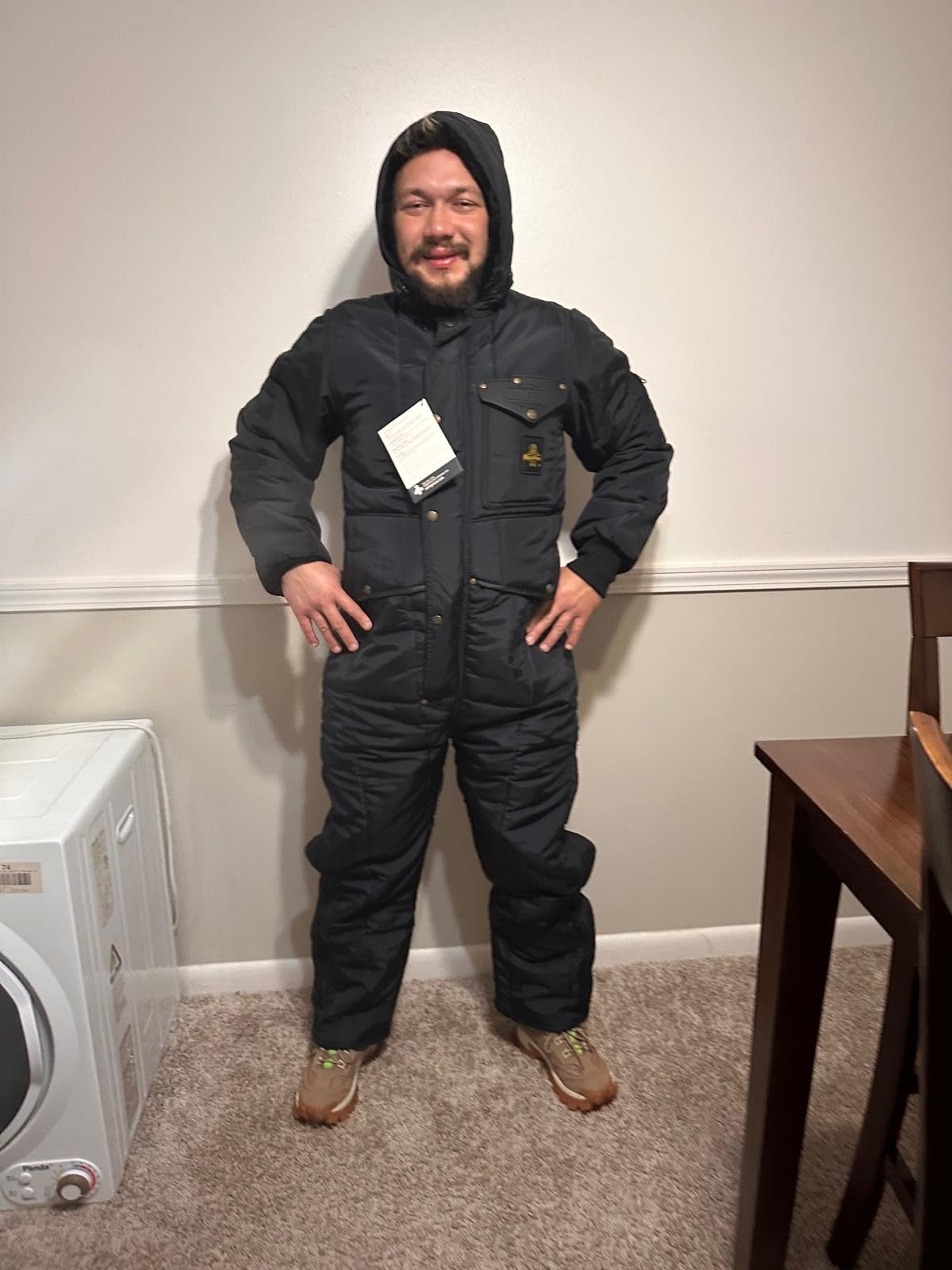 RefrigiWear Men's Iron-tuff Coveralls With Hood customer photo 1
