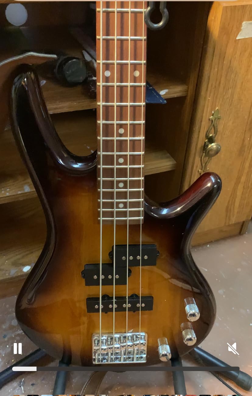 Ibanez GSRM20BWNF MiKro Short Scale Bass Guitar - Walnut Flat customer photo 2