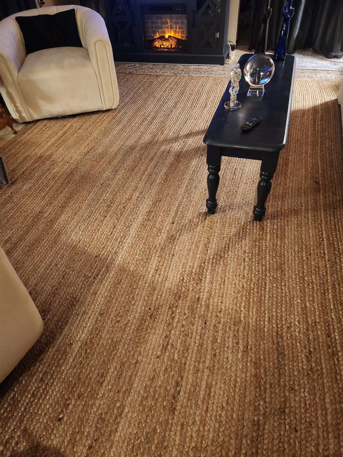 nuLOOM Rigo Natural Solid Flatweave Area Rug, 6' x 9' customer photo 2