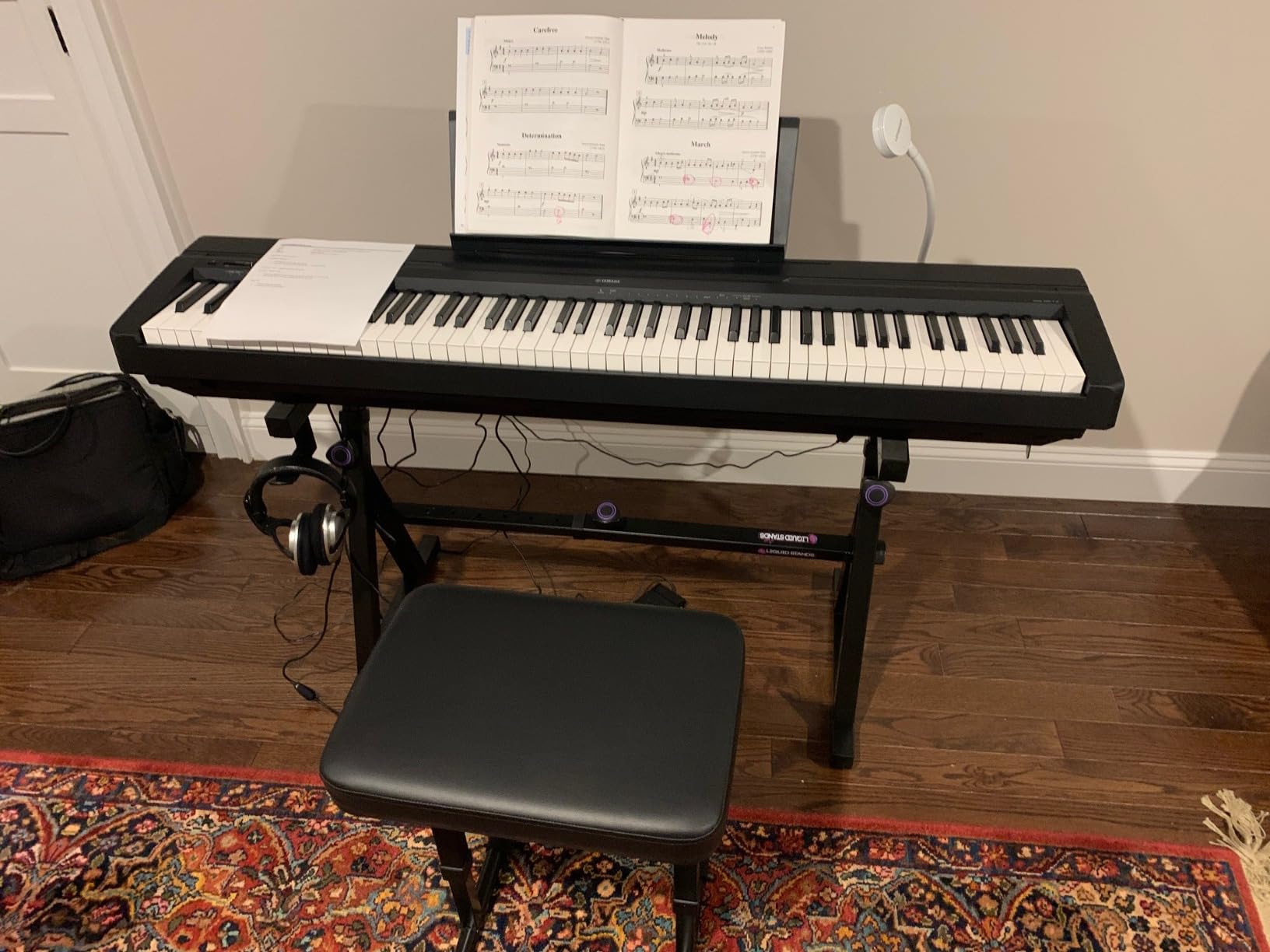 Yamaha P-45B 88-Key Weighted Portable Digital Piano Keyboard with Music Rest, Sustain Foot Switch, Built-in Speakers, USB Connectivity customer photo 2