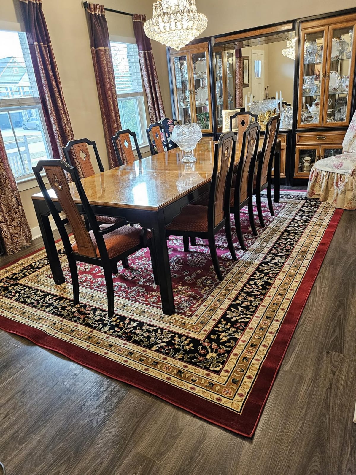 SAFAVIEH Area Rug 9x12 - Lyndhurst Collection - Large - Red & Black, Traditional Oriental Design, Non-Shedding & Easy to Clean, Ideal for Living Room, Bedroom, Dining Space (LNH331B) customer photo 1