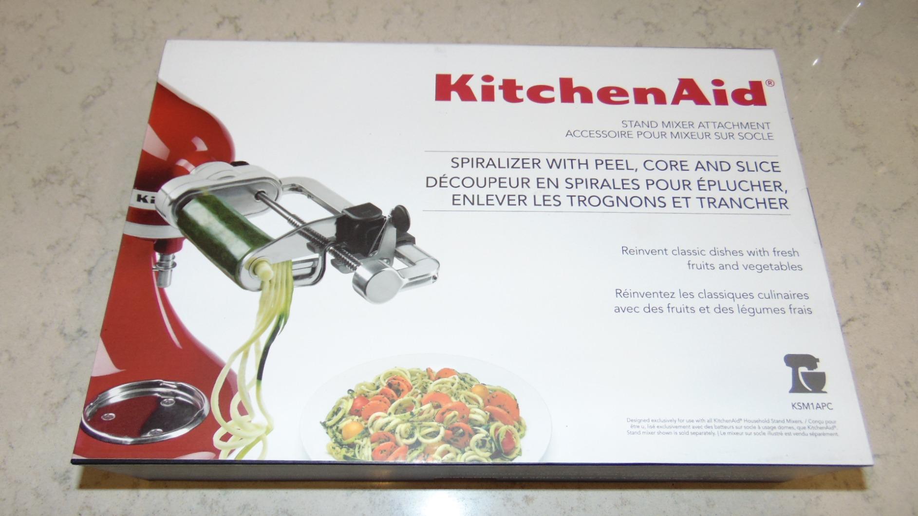 KitchenAid 5-Blade Fruit and Vegetable Spiralizer Attachment, KSM1APC - Fits all KitchenAid Stand Mixers customer photo 2