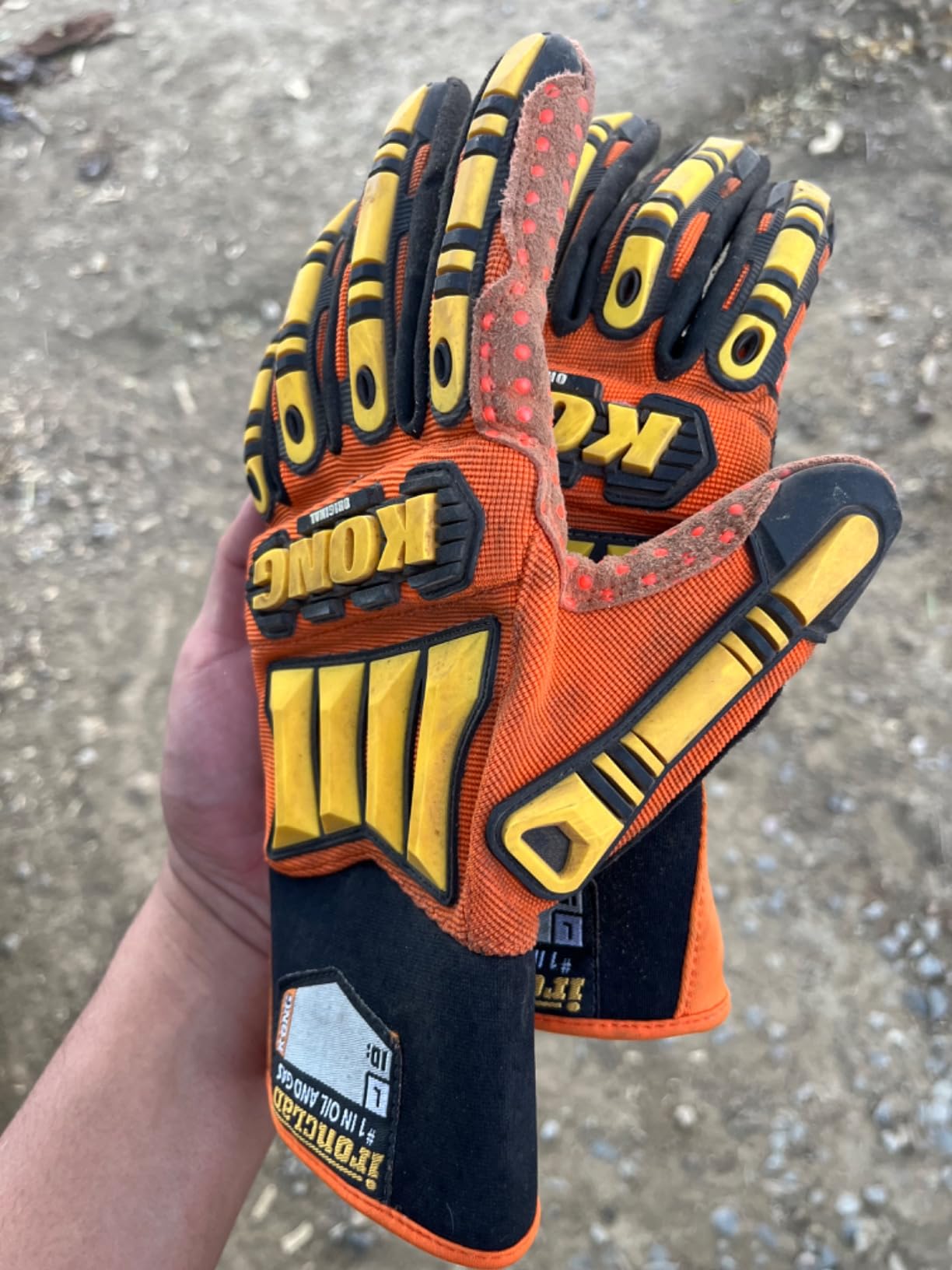 Ironclad KONG SDX2-05-XL Original Oil & Gas Safety Impact Gloves, X-Large, Orange customer photo 1