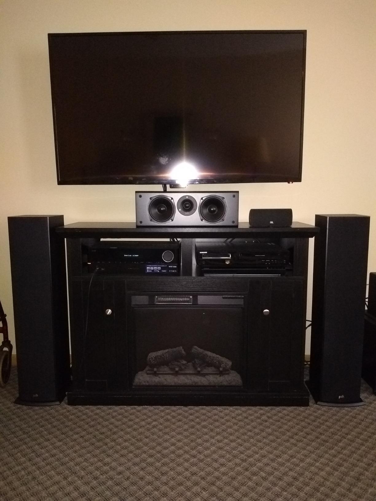 Polk Audio T50 Home Theater Center Channel Speaker, 100W Single, Black customer photo 2