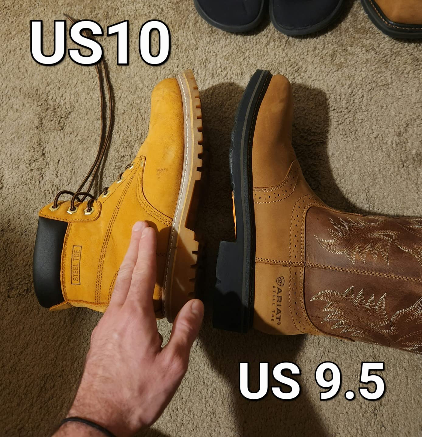 Ariat Men's Sierra Wide Square Toe Steel Toe Work Boot customer photo 2
