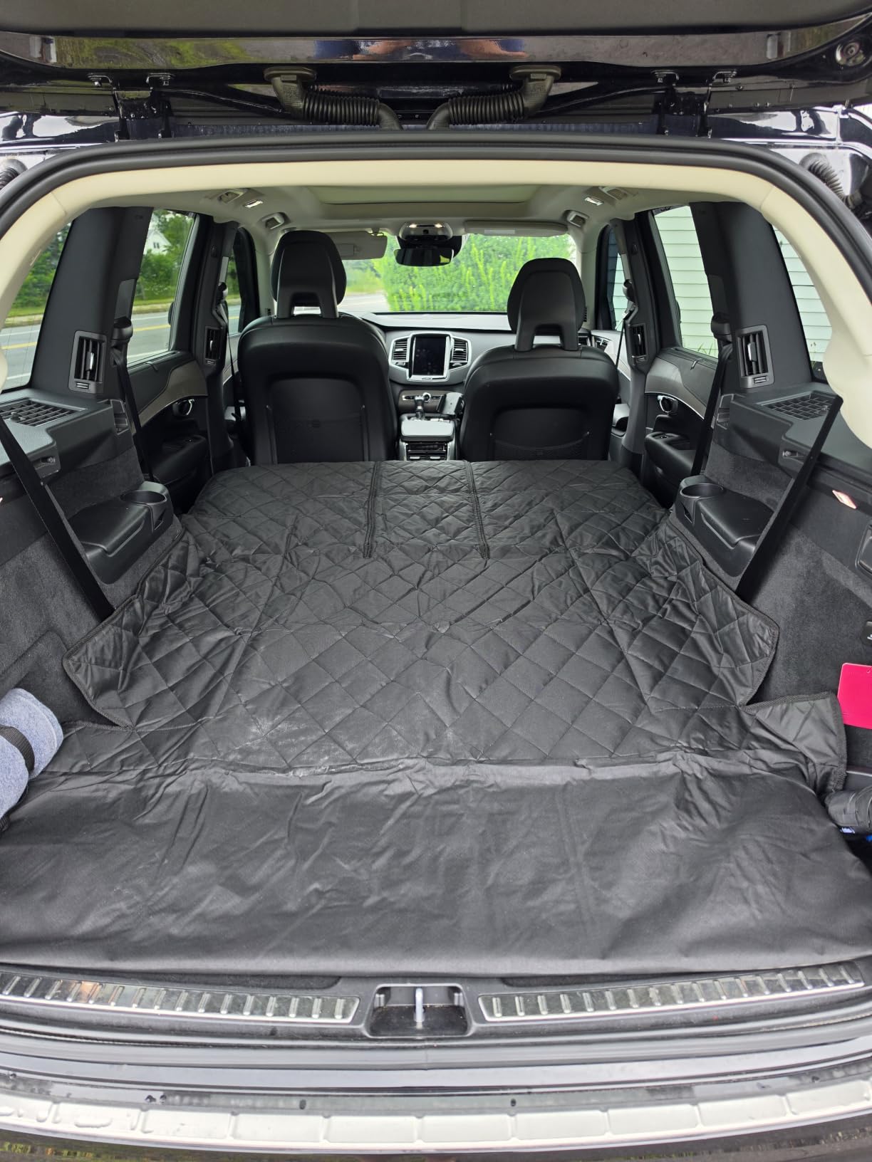 4Knines SUV Cargo Liner for Dogs, Fold Down Seats, Black Large customer photo 1