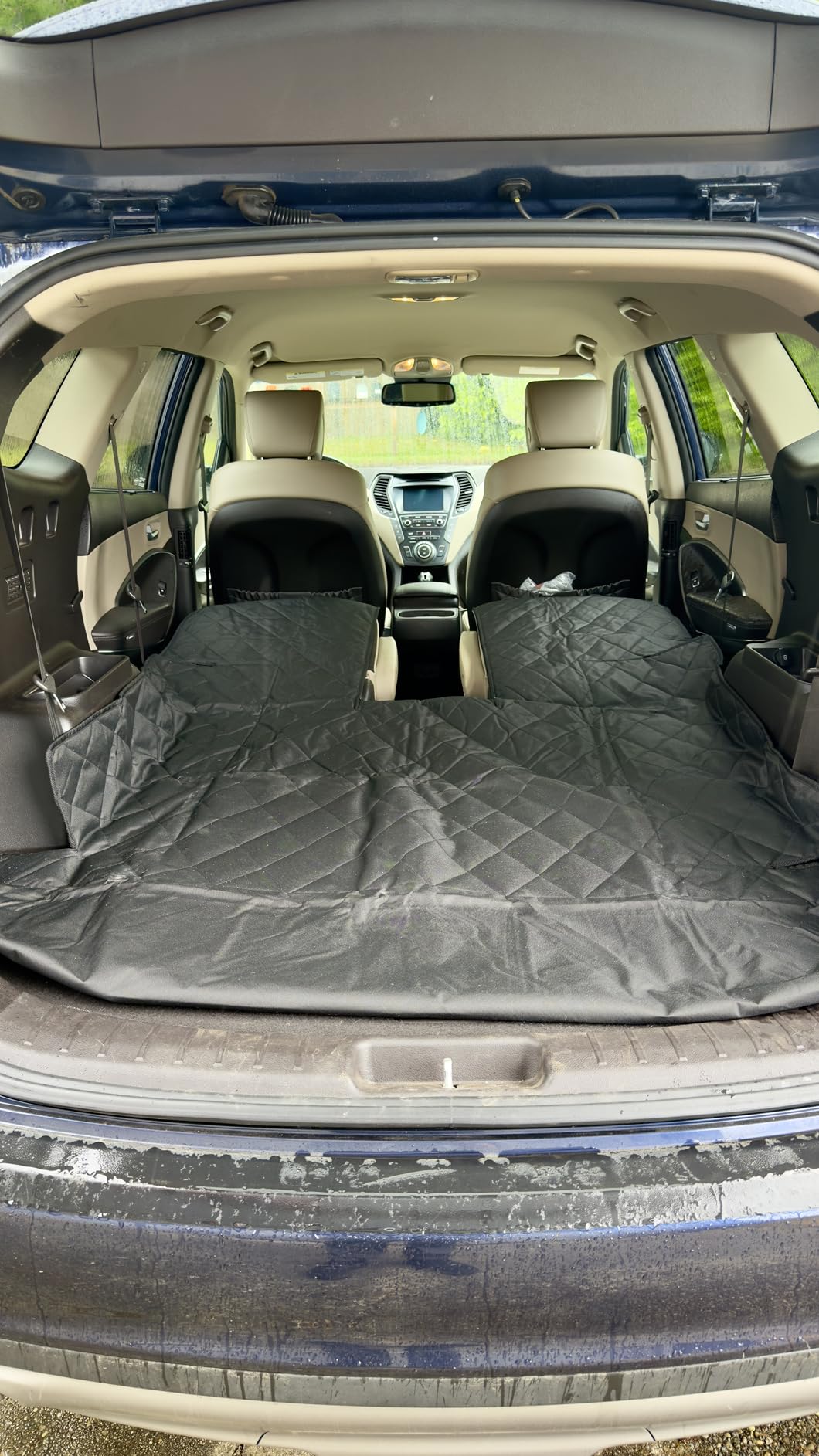 4Knines SUV Cargo Liner for Dogs, Fold Down Seats, Black Large customer photo 2