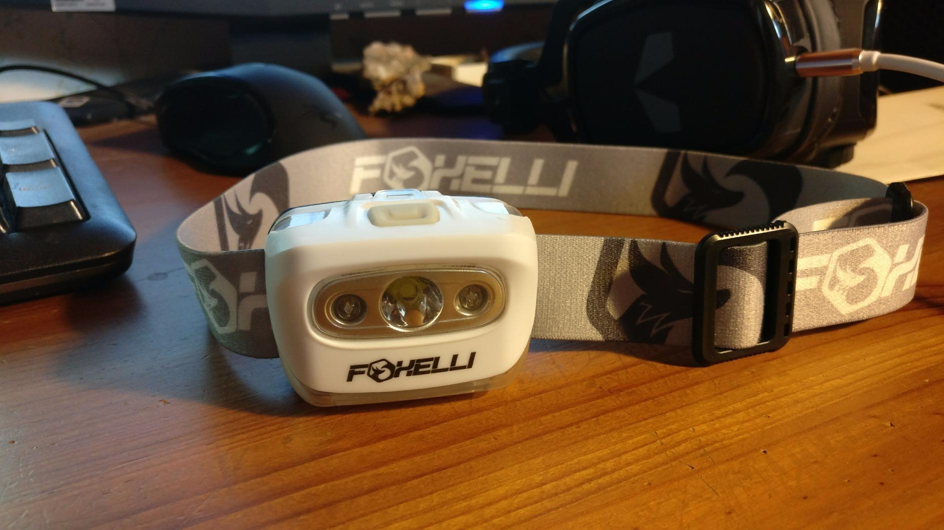 Foxelli LED Headlamp Flashlight for Adults & Kids, Running, Camping, Hiking Head Lamp with White & Red Light, Comfortable Headband, Lightweight & Waterproof, 3 AAA Batteries customer photo 2