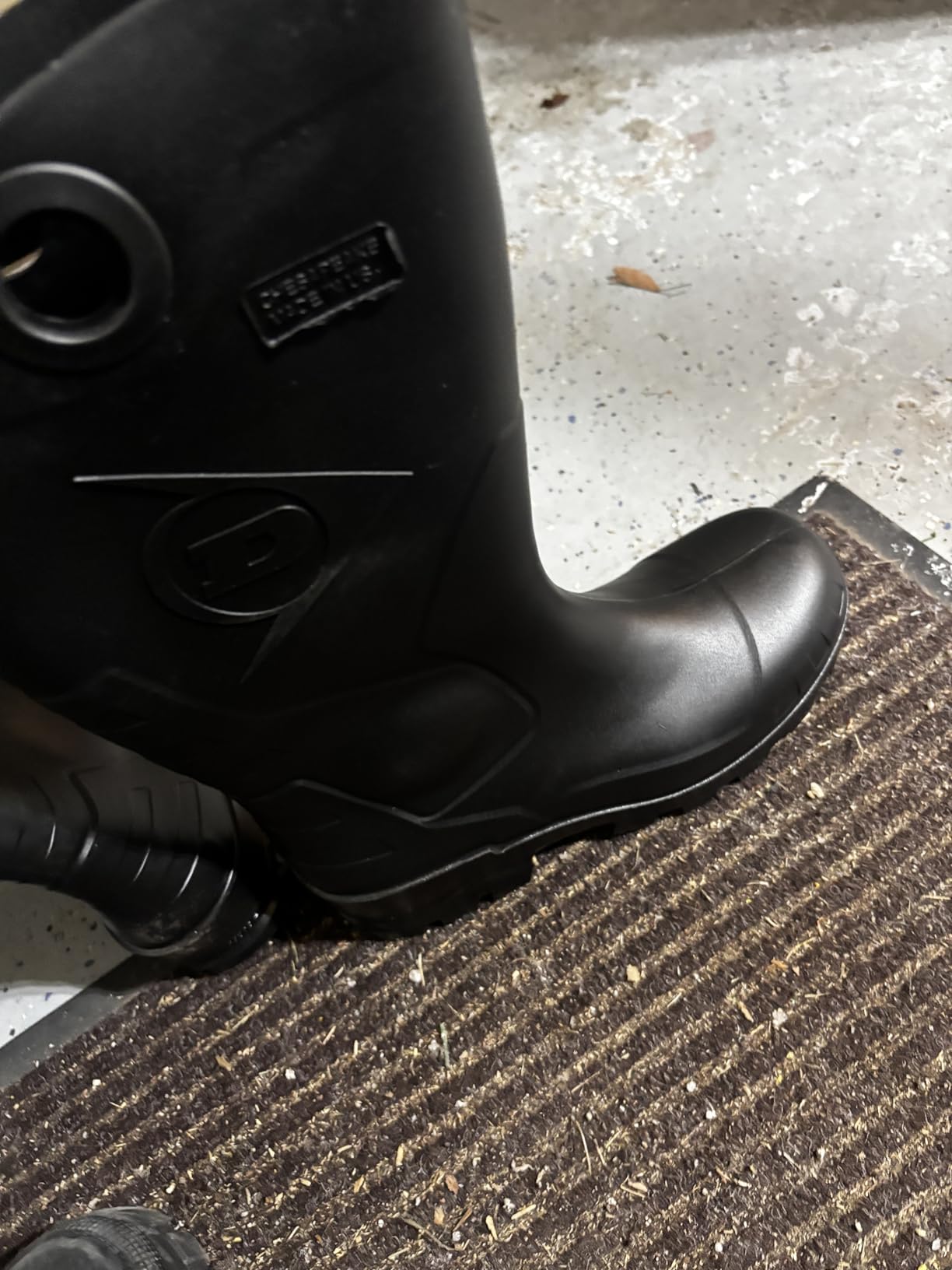 DUNLOP Durapro Steel Toe Safety Boots, Dark Blue, Size 9 | Waterproof PVC and Tall Shaft. Chemical and Slip Resistant. Safety-loc outsole and pull tab for comfort. ASTM certified. customer photo 2