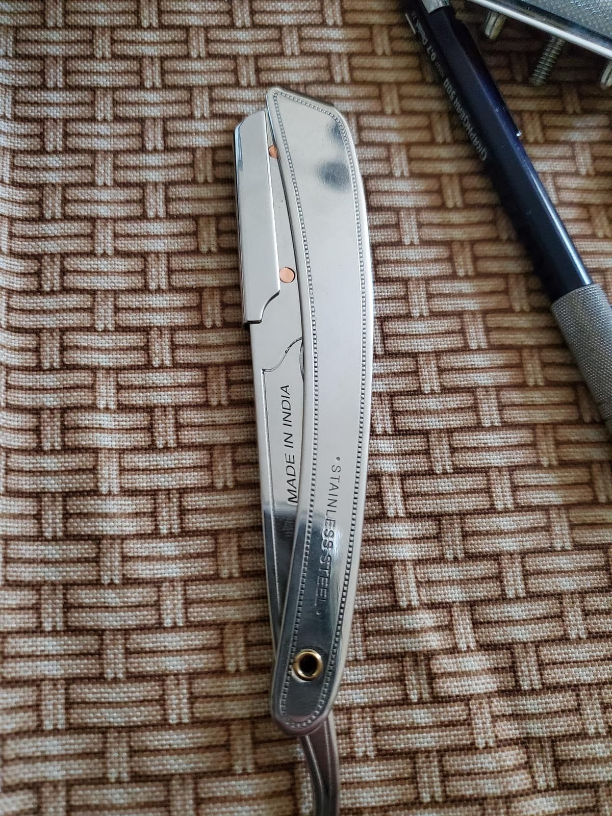 Parker SRX Straight Razor, All Stainless Steel Barber Razor, Heavy Duty | Clip StylerStraight Razor - 2.3 oz Design with Precise Blade Alignment, Includes 5 Single Edge Blade customer photo 1