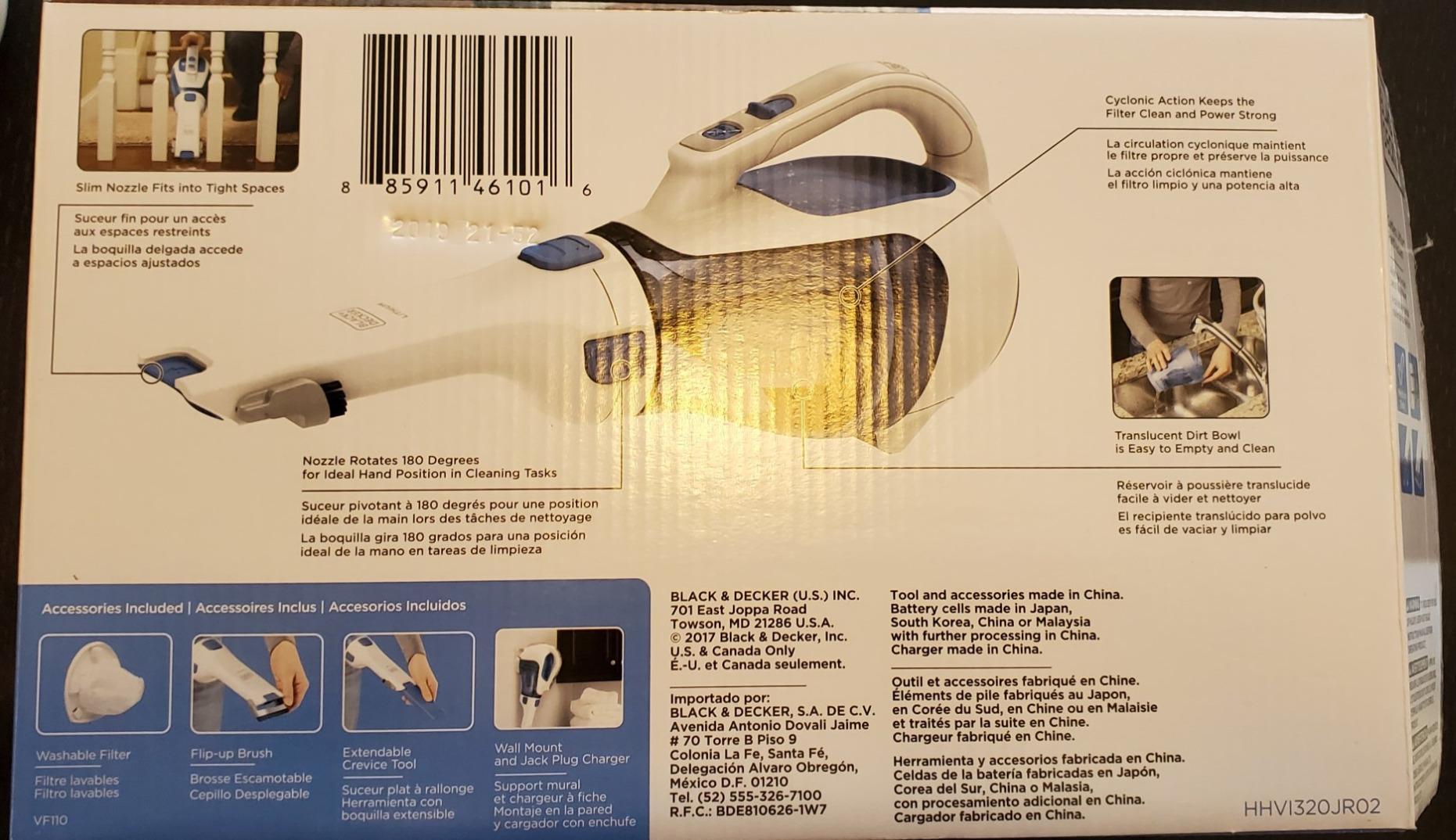 BLACK+DECKER dustbuster Handheld Vacuum, Cordless Car Vacuum Portable 12V, with Rotating and Extendable Nozzle (HHVI320JR02) customer photo 2