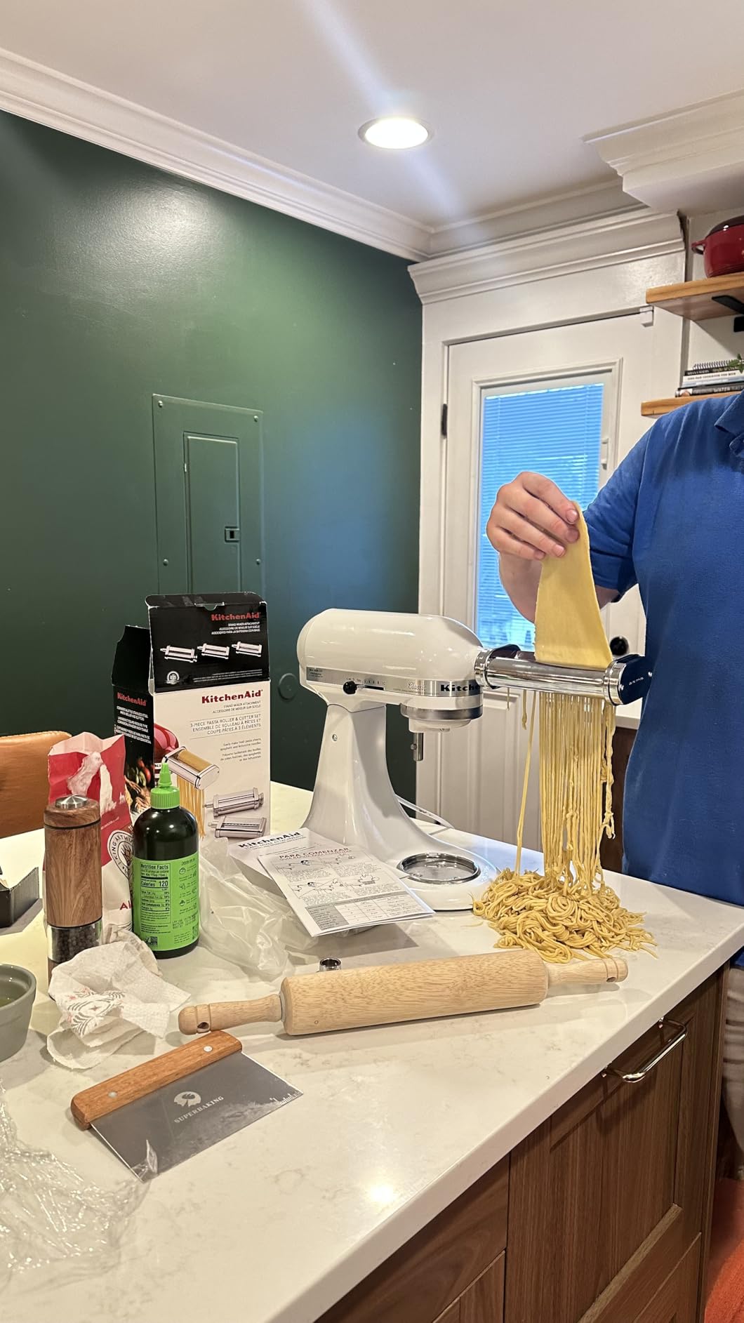 KitchenAid KSMPRA 3-piece Pasta Roller/Cutter Set for KitchenAid Stand Mixers customer photo 1