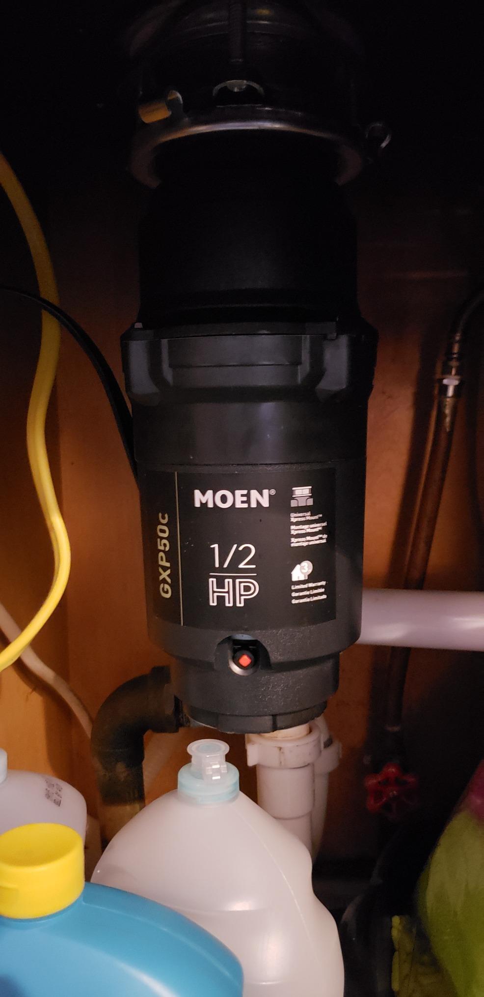 Moen Prep Series PRO Continuous Feed Compact Garbage Disposal for Kitchen Sink with Power Cord, GXP50C customer photo 1