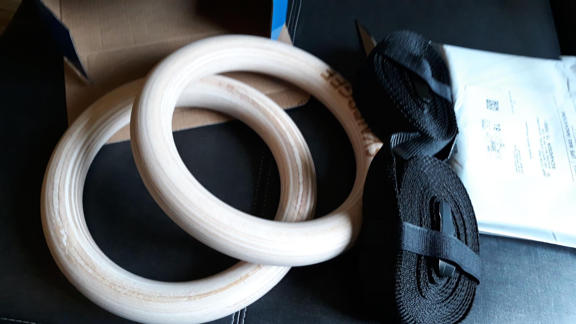 Synergee Wooden Gymnastic Rings - 1.25
