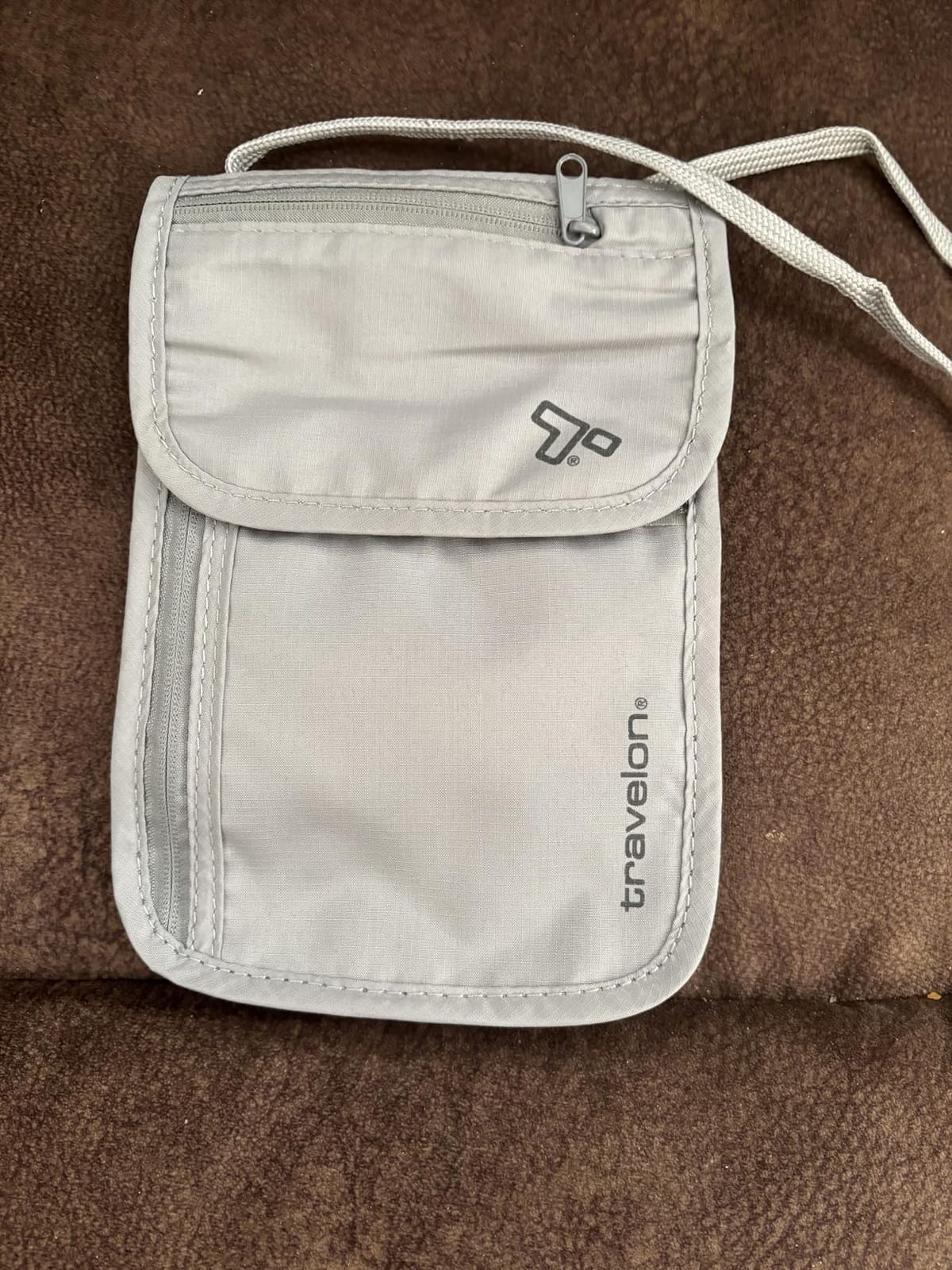 Travelon Rfid Blocking Undergarment Neck Pouch Travel Wallet, Gray, One Size customer photo 1