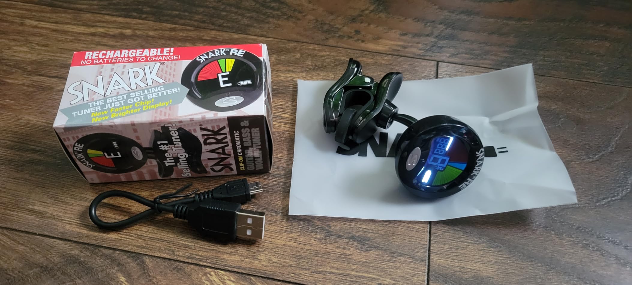 Snark SN5X Clip-On Chromatic Tuner for Guitar Bass and Violin customer photo 1