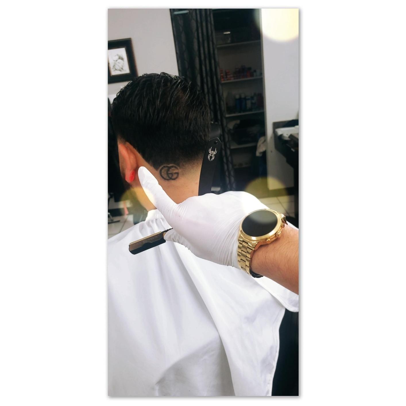 Black Widow Professional Straight Razor - Matte Black & 24K Gold plated finish Barber Razor for Men - Swing Lock Grip, Stainless Steel Shavette for Barbers & Beginners pack of 10 blades customer photo 1