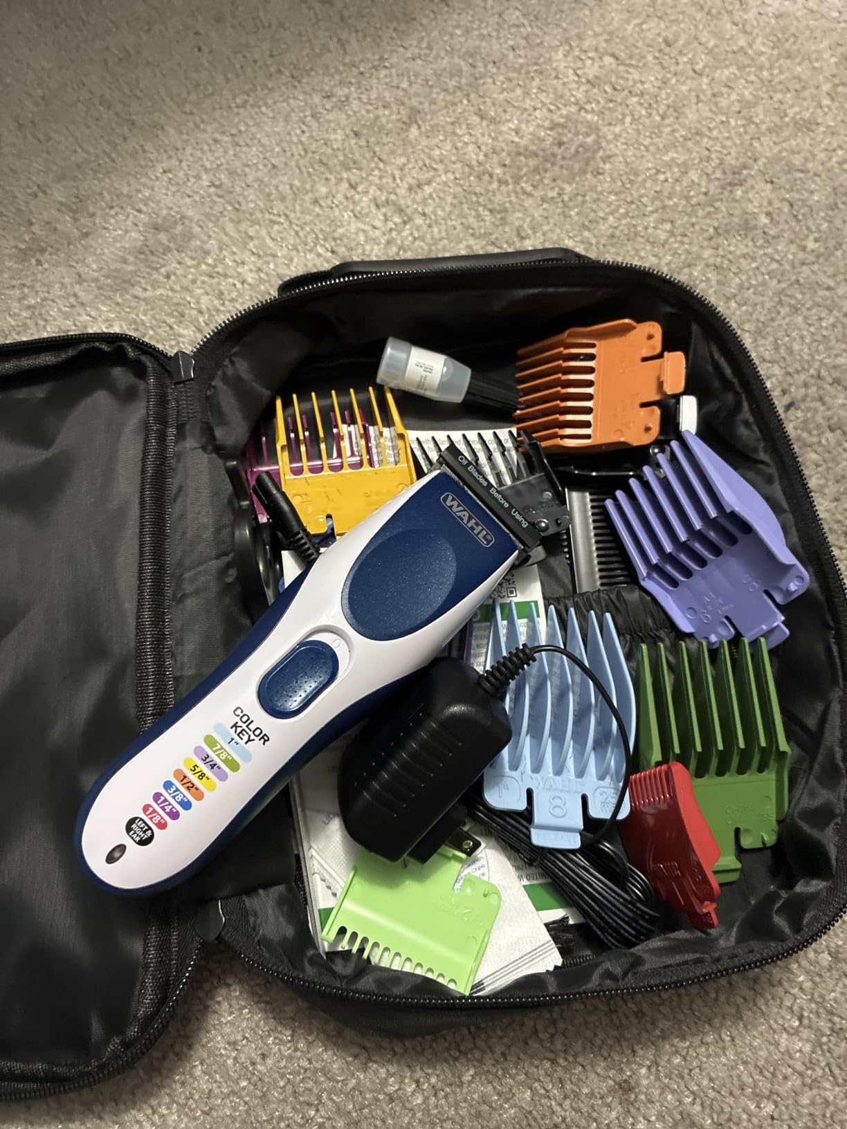 Wahl Color Pro Cordless Rechargeable Hair Clipper & Trimmer, Color Guards - Model 9649P customer photo 1